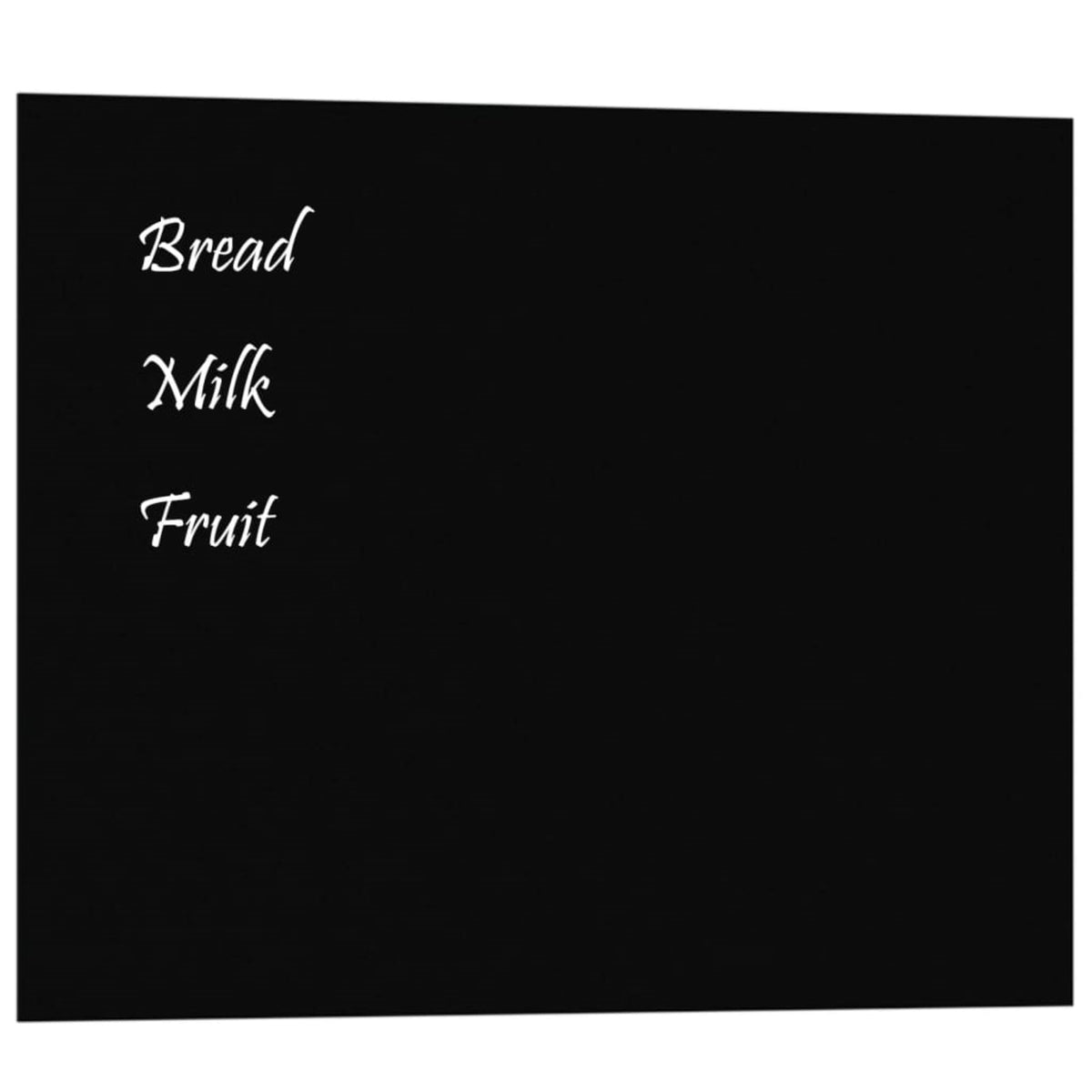 Vidaxl Wall-Mounted Magnetic Board Black 19.7'X15.7' Tempered Glass