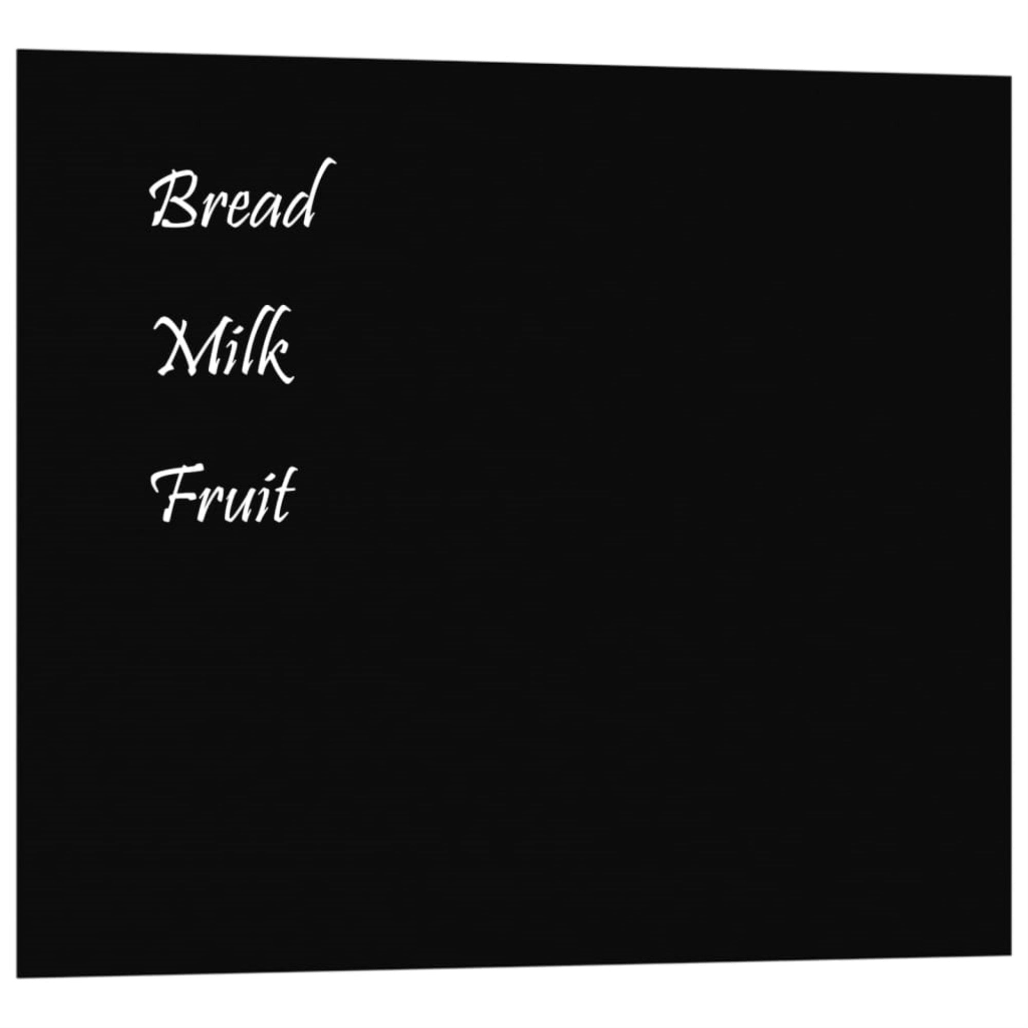 Vidaxl Wall-Mounted Magnetic Board Black 23.6'X19.7' Tempered Glass