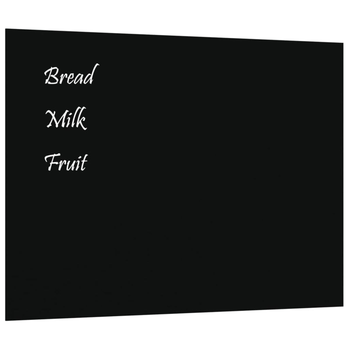 Vidaxl Wall-Mounted Magnetic Board Black 31.5'X23.6'Tempered Glass
