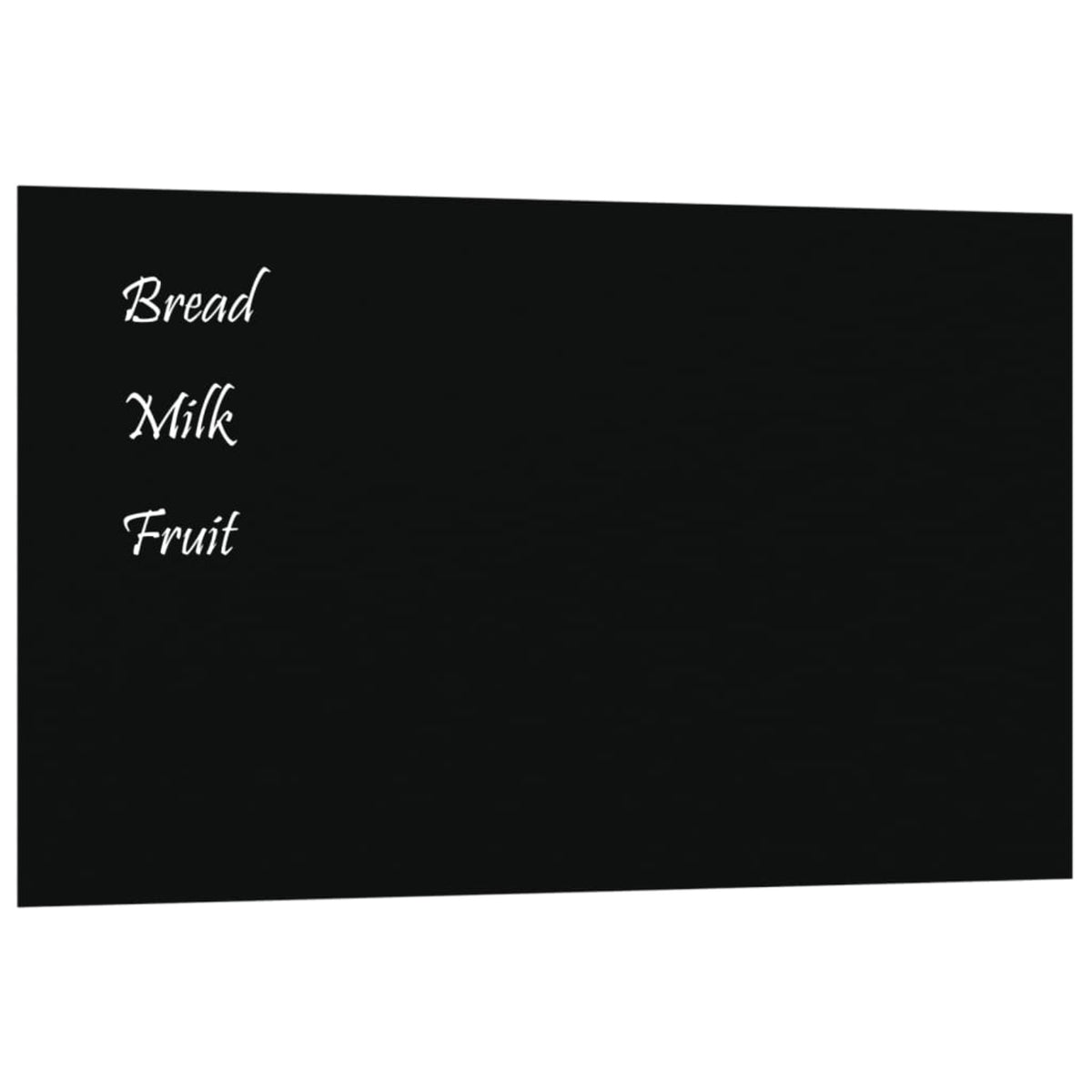 Vidaxl Wall-Mounted Magnetic Board Black 39.4'X23.6'Tempered Glass