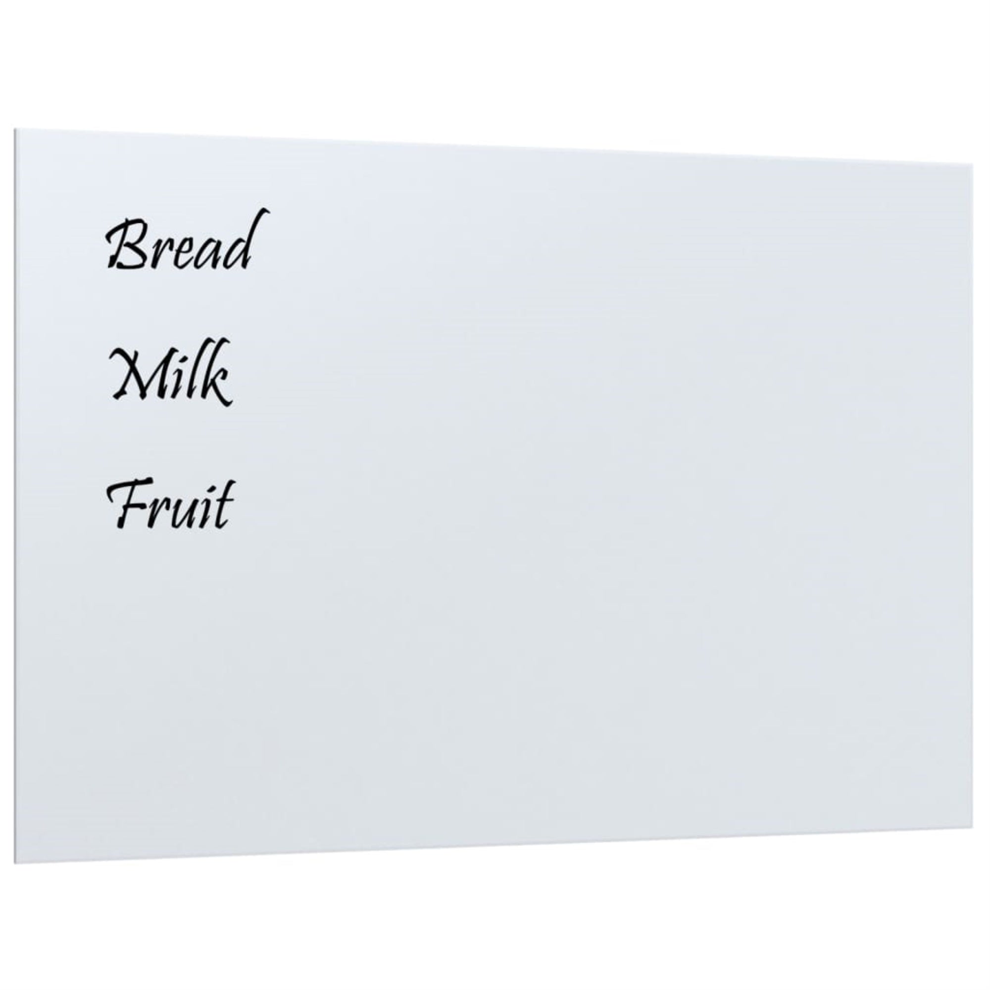 Vidaxl Wall-Mounted Magnetic Board White 23.6'X15.7'Tempered Glass