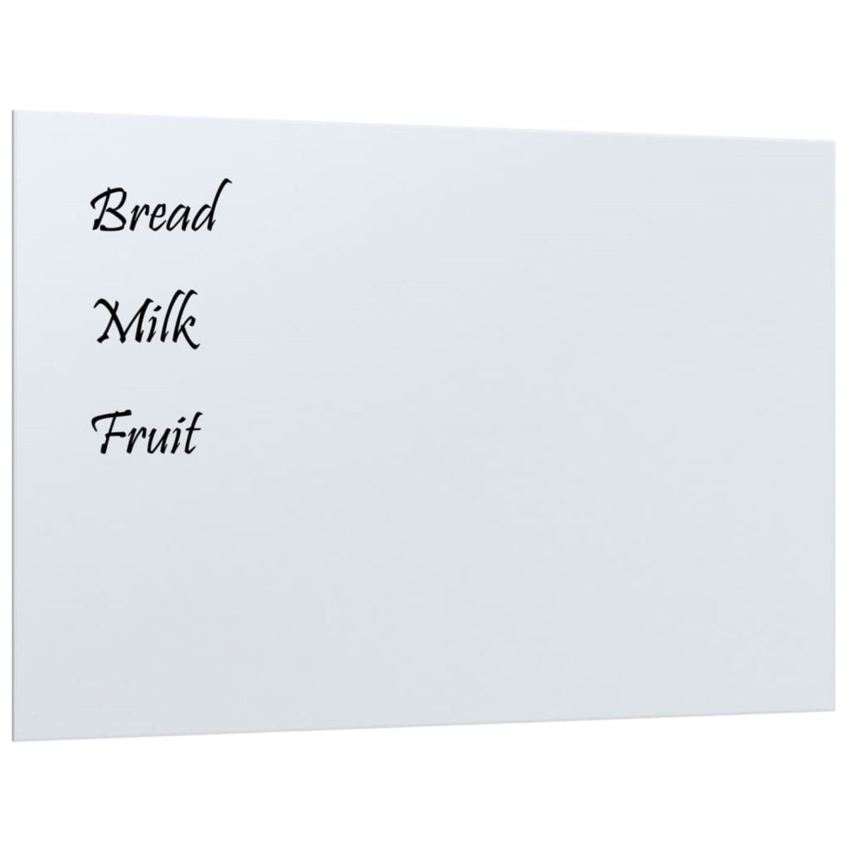 Vidaxl Wall-Mounted Magnetic Board White 23.6'X15.7'Tempered Glass