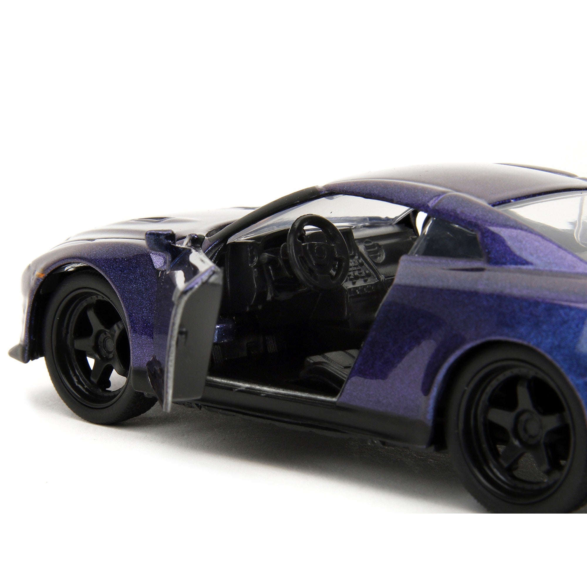 2009  Gt-R (R35) Purple Metallic 'Pink Slips' Series 1/32 Diecast Model Car By Jada