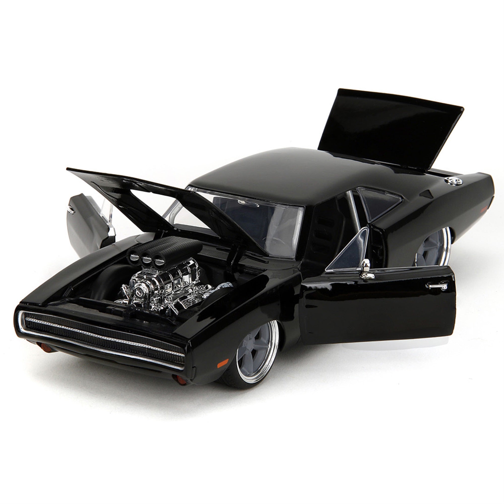 1970 Dodge Charger R/T Black 'Fast X' (2023) Movie 'Fast & Furious' Series 1/24 Diecast Model Car By Jada