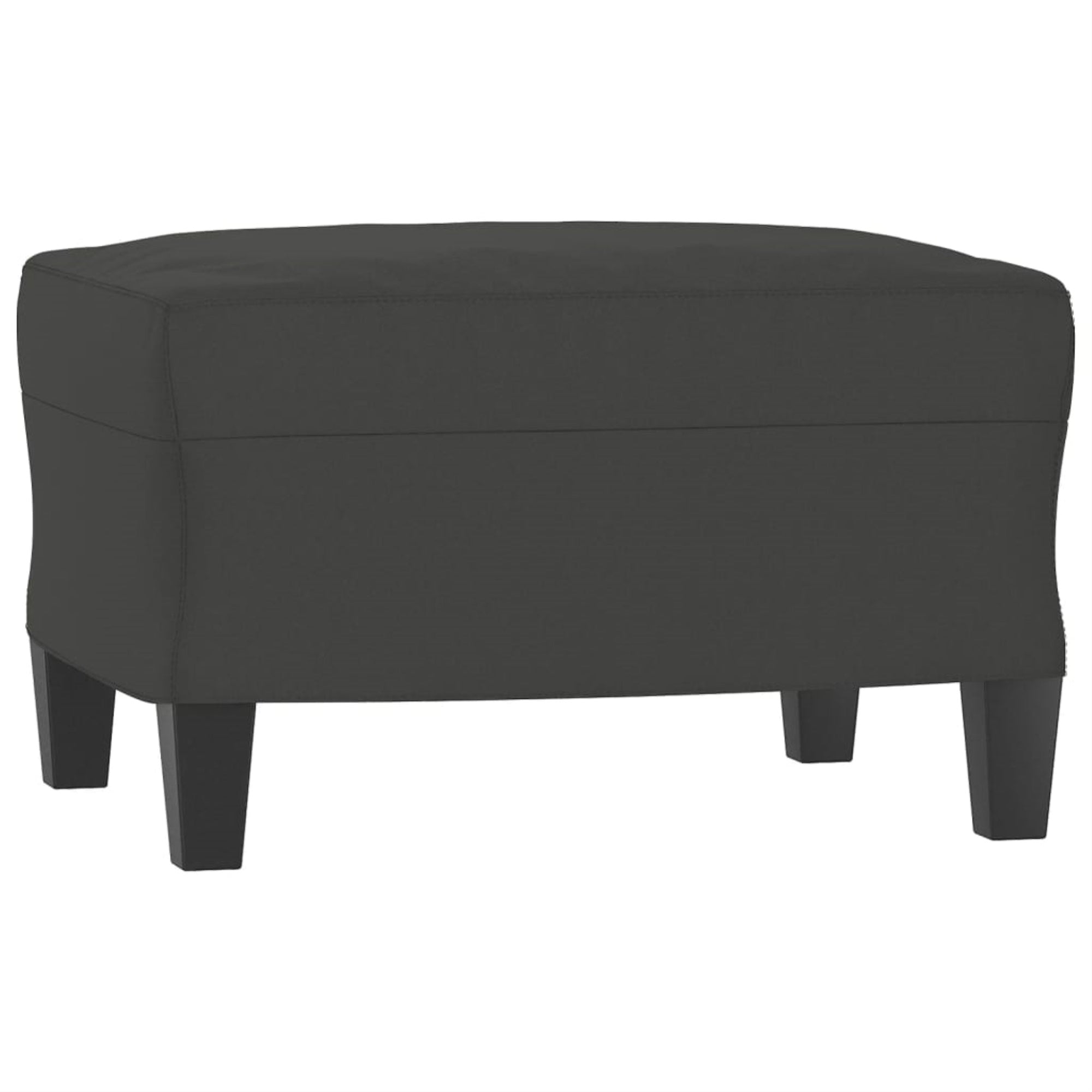 Vidaxl Footstool Dark Gray 23.6'X19.7'X16.1' Microfiber Fabric