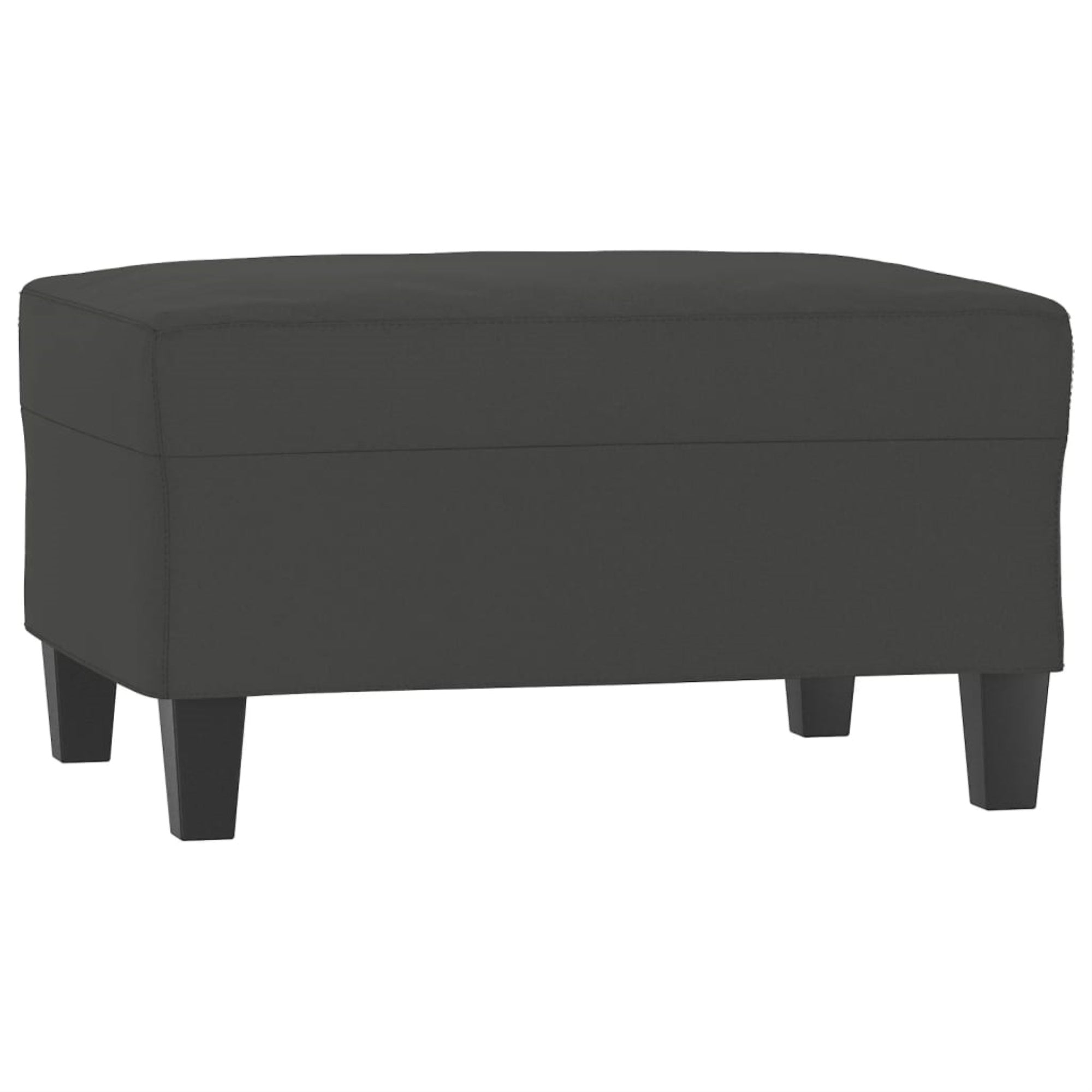 Vidaxl Footstool Dark Gray 27.6'X21.7'X16.1' Microfiber Fabric