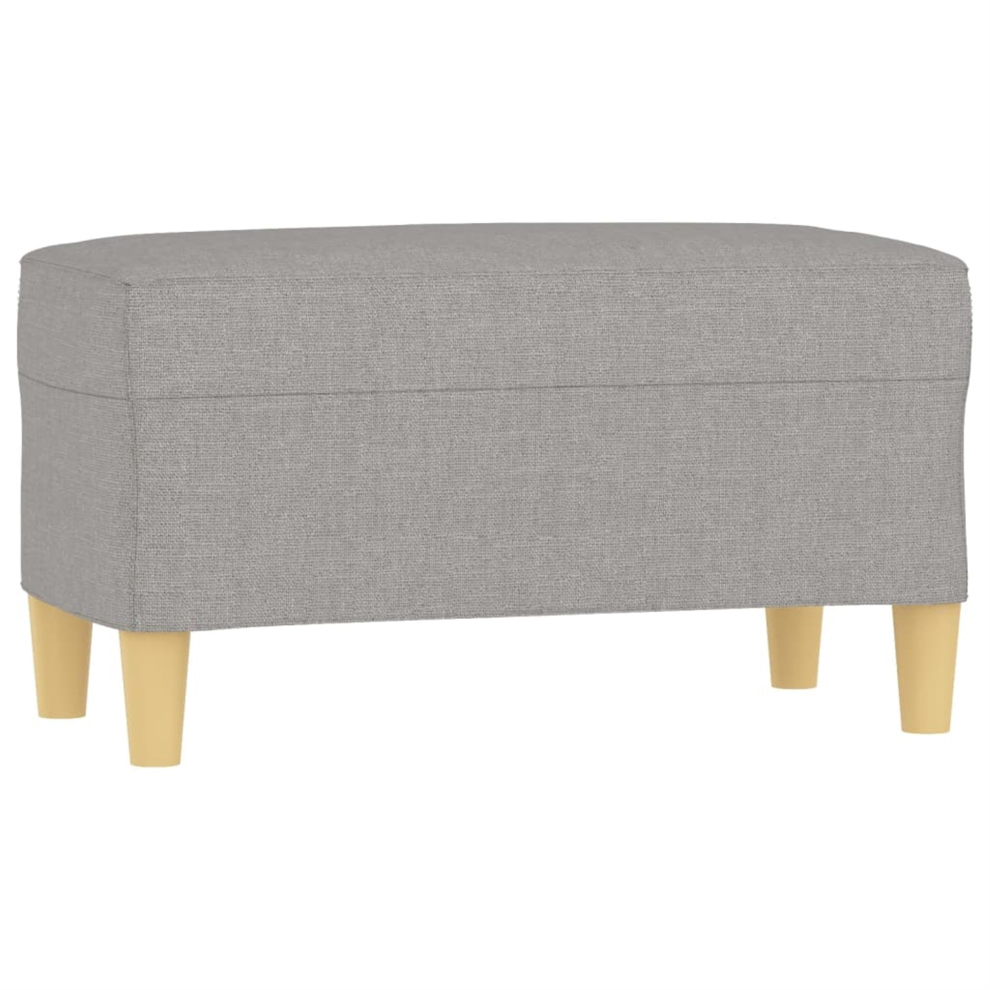 Vidaxl Bench Light Gray 27.6'X13.8'X16.1' Fabric