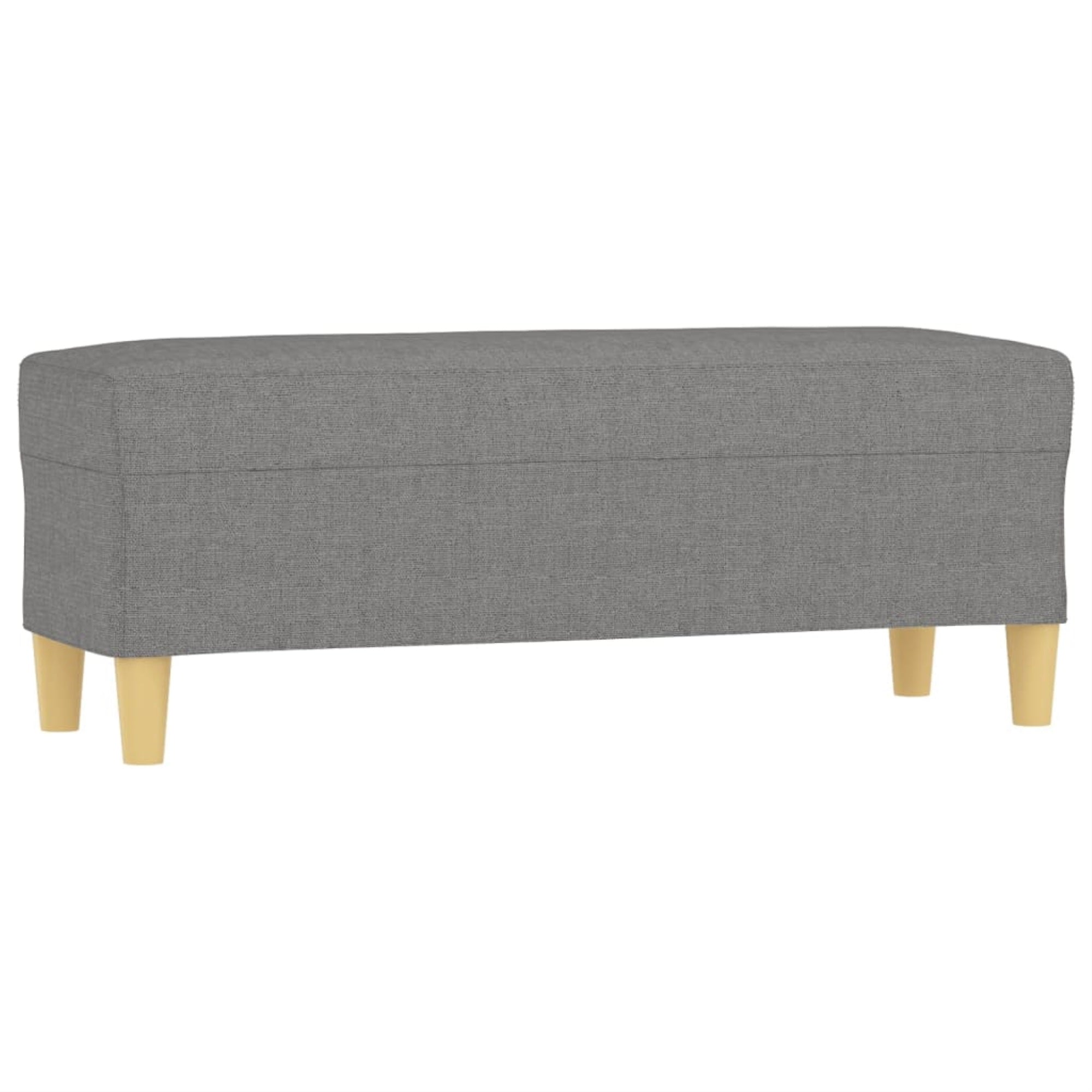 Vidaxl Bench Dark Gray 39.4'X13.8'X16.1' Fabric