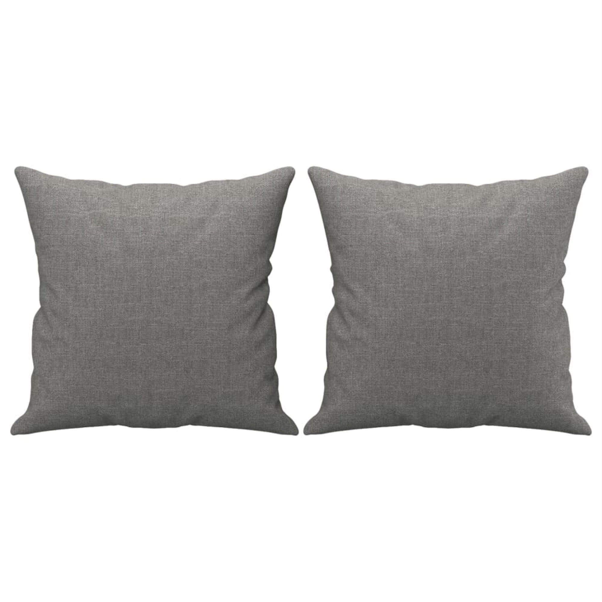 Vidaxl Throw Pillows 2 Pcs Dark Gray 15.7'X15.7' Fabric