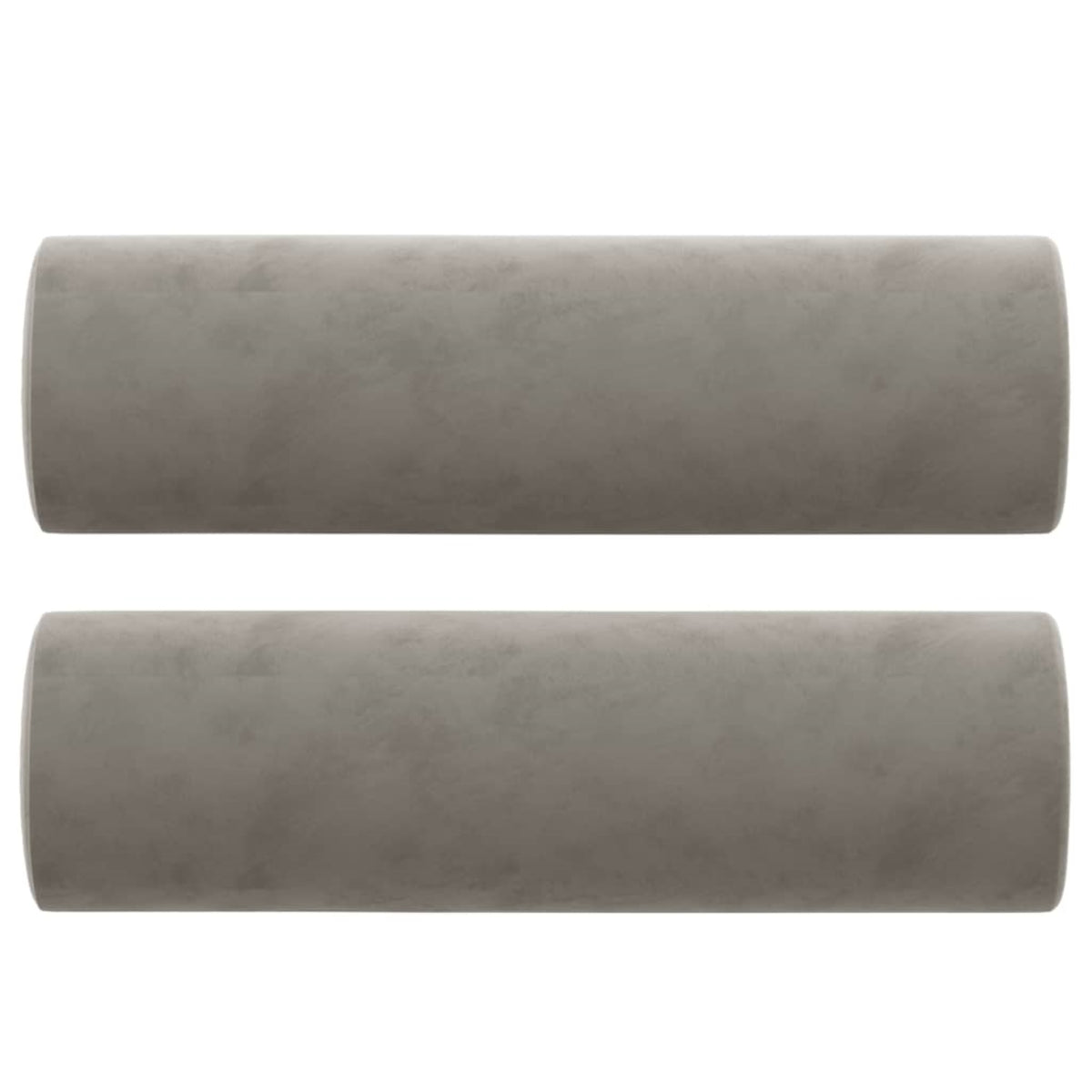Vidaxl Throw Pillows 2 Pcs Light Gray 5.9'X19.7' Velvet