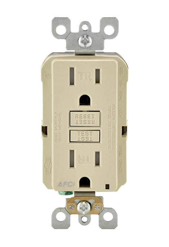 Afci Outlet 15A Ivory (Pack Of 1)