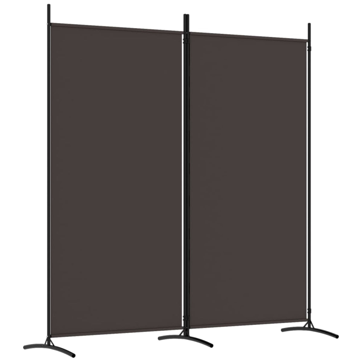 Vidaxl 2-Panel Room Divider Brown 68.9'X70.9' Fabric