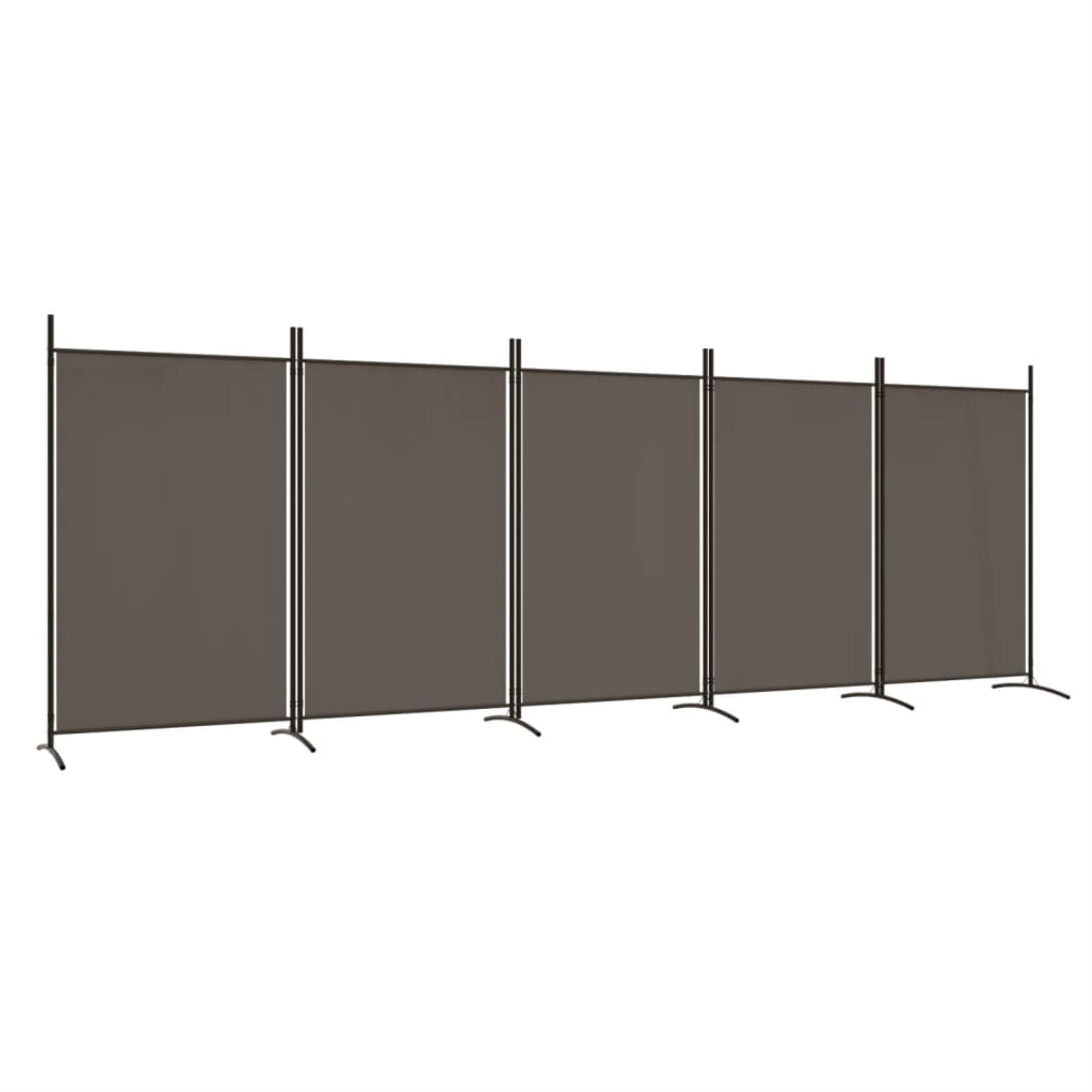 Vidaxl 5-Panel Room Divider Anthracite 170.5'X70.9' Fabric