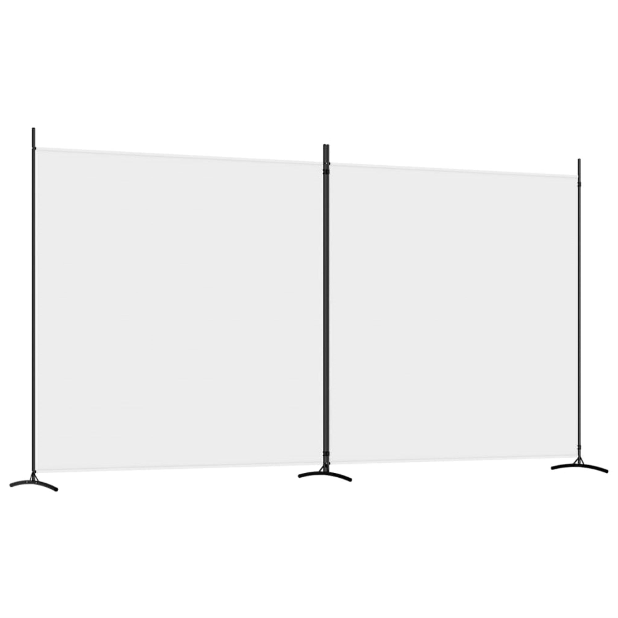 Vidaxl 2-Panel Room Divider White 137'X70.9' Fabric