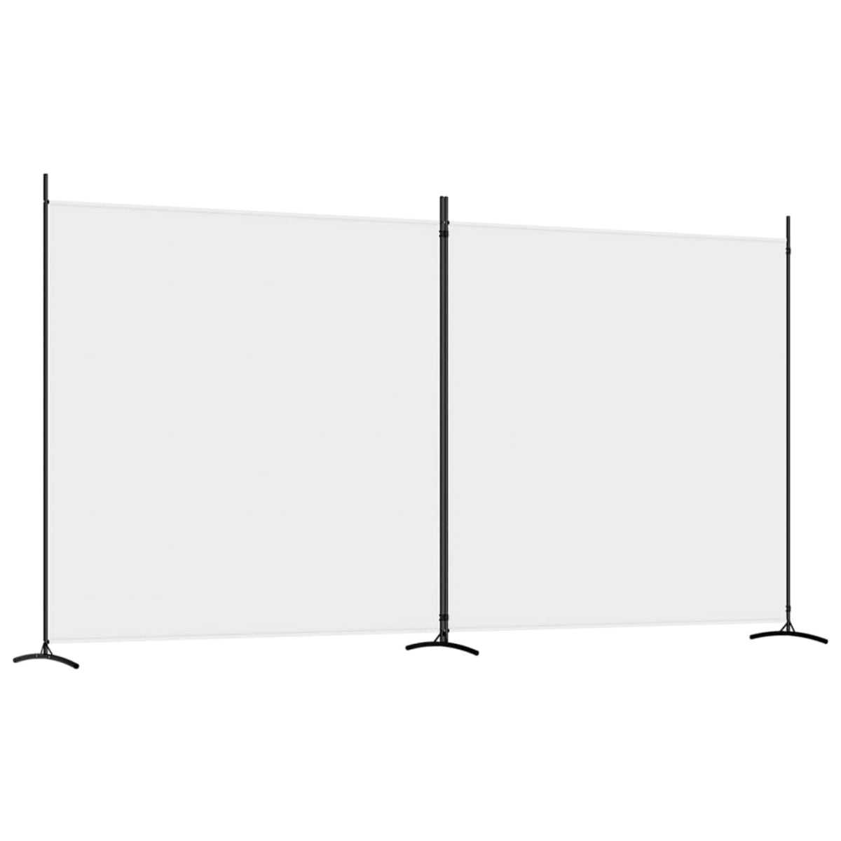 Vidaxl 2-Panel Room Divider White 137'X70.9' Fabric