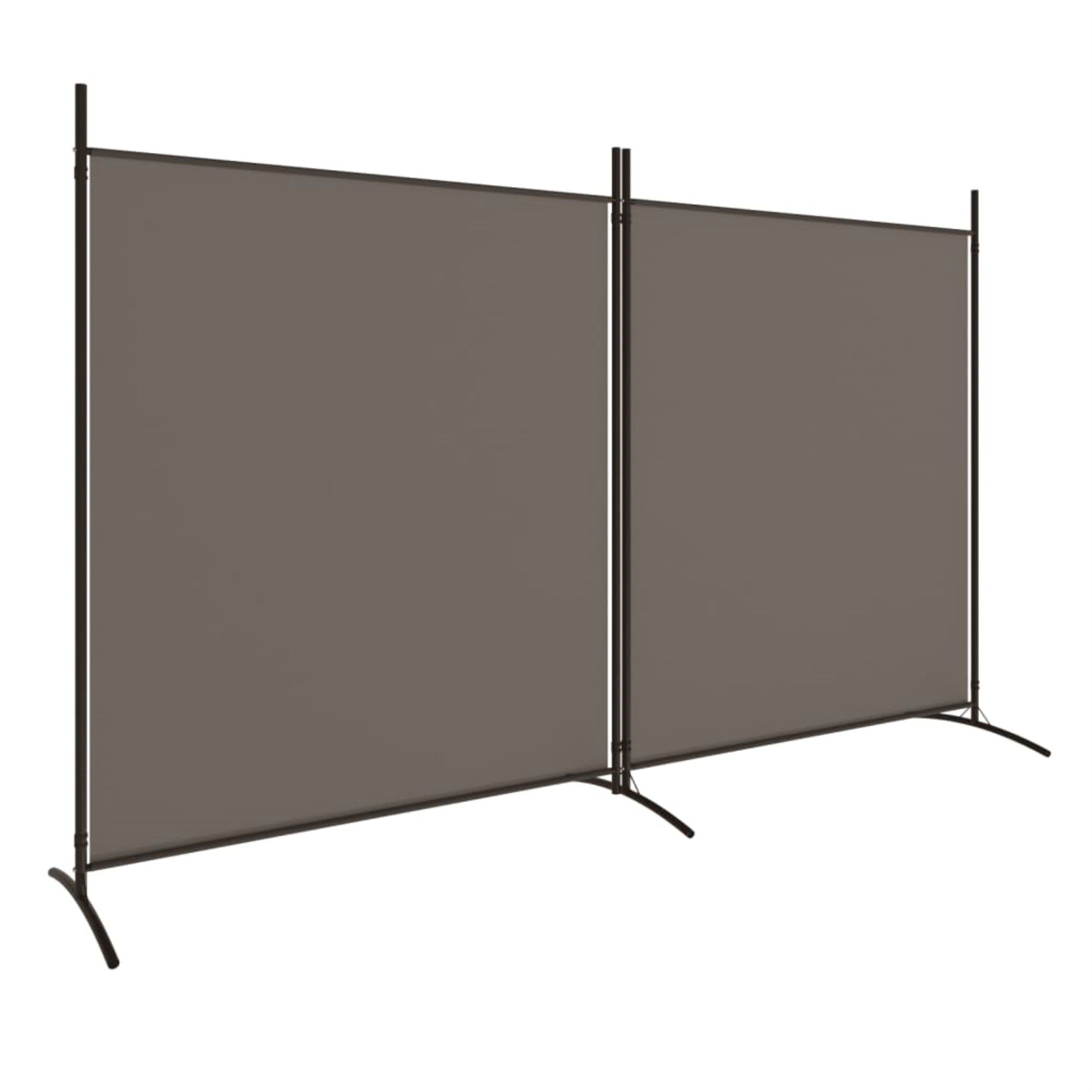 Vidaxl 2-Panel Room Divider Anthracite 137'X70.9' Fabric