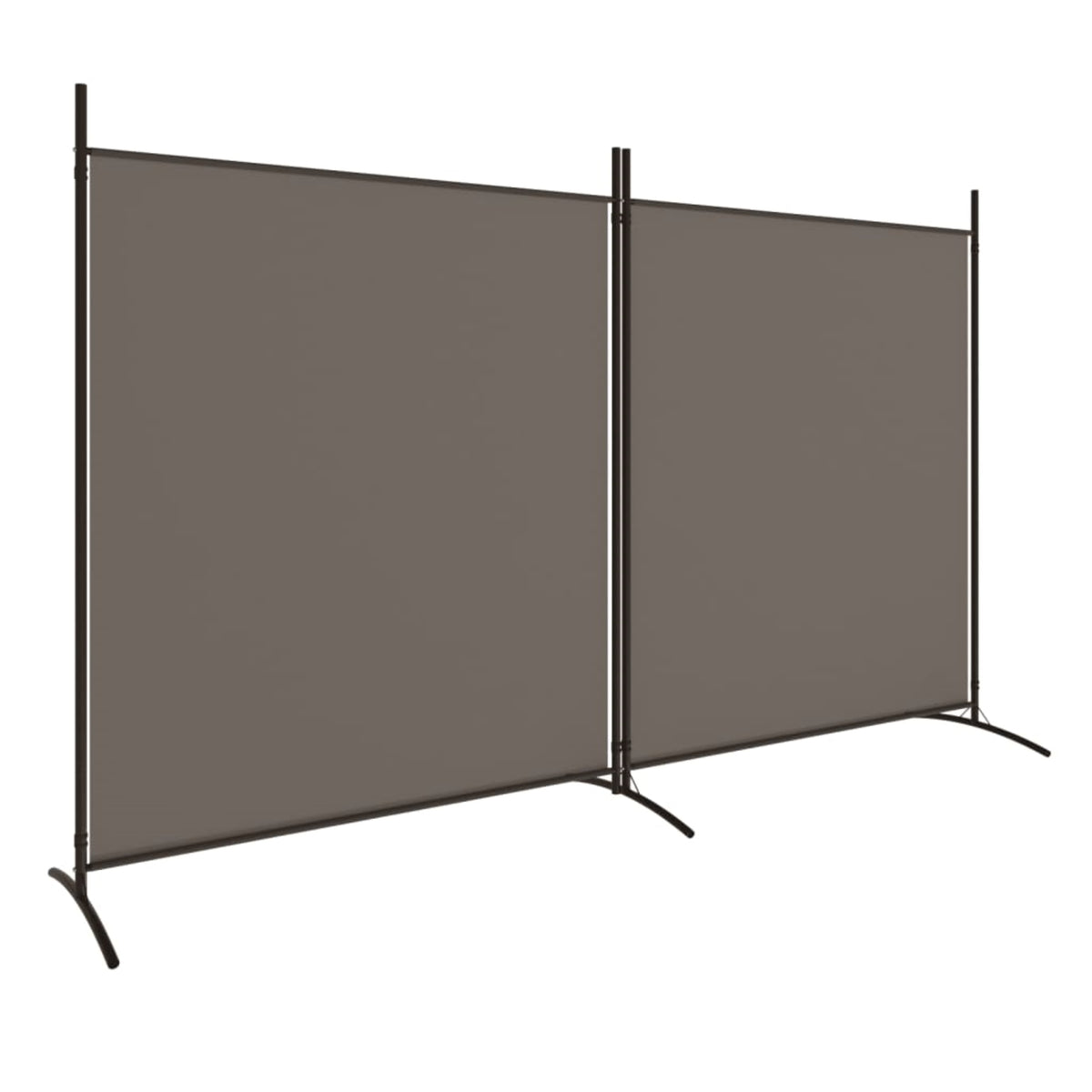 Vidaxl 2-Panel Room Divider Anthracite 137'X70.9' Fabric