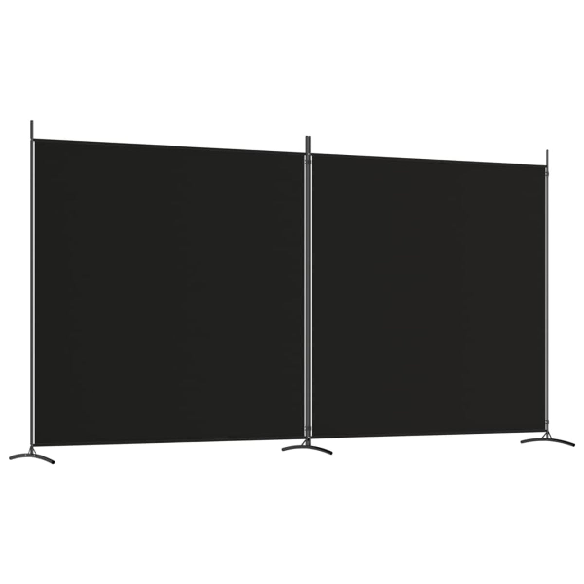 Vidaxl 2-Panel Room Divider Black 137'X70.9' Fabric