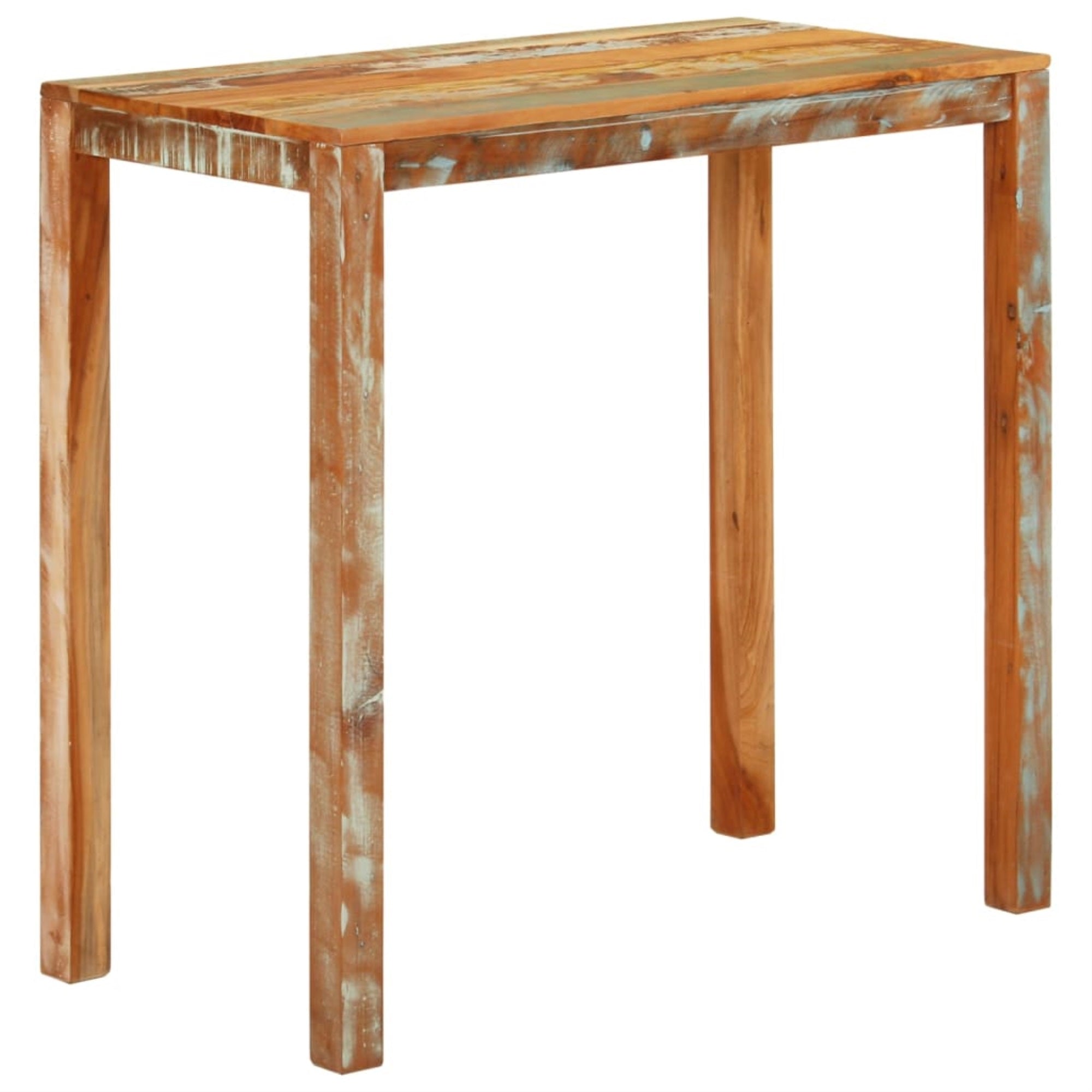 Vidaxl Bar Table 44.1'X21.7'X42.5' Solid Wood Reclaimed