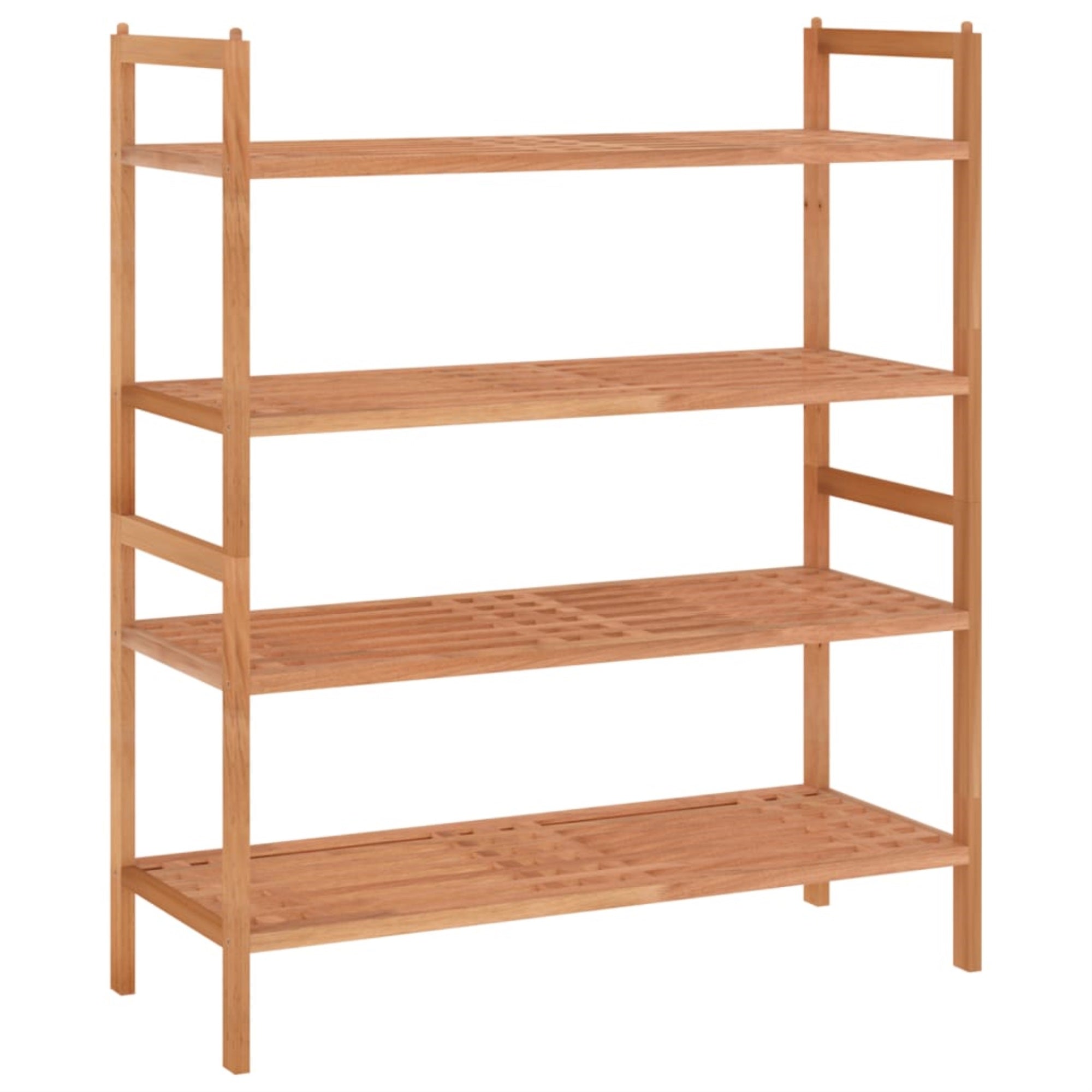 Vidaxl Shoe Racks 2 Pcs 27.2'X10.6'X16.1' Solid Wood Walnut
