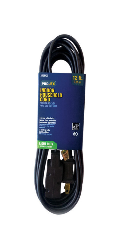 Cord Extn16/2Spt2Brwn12' (Pack Of 1)
