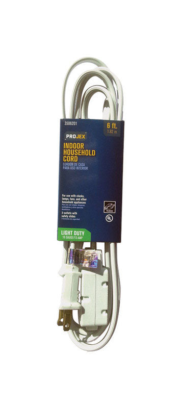 Cord Extn16/2Spt2 6' Wht (Pack Of 1)
