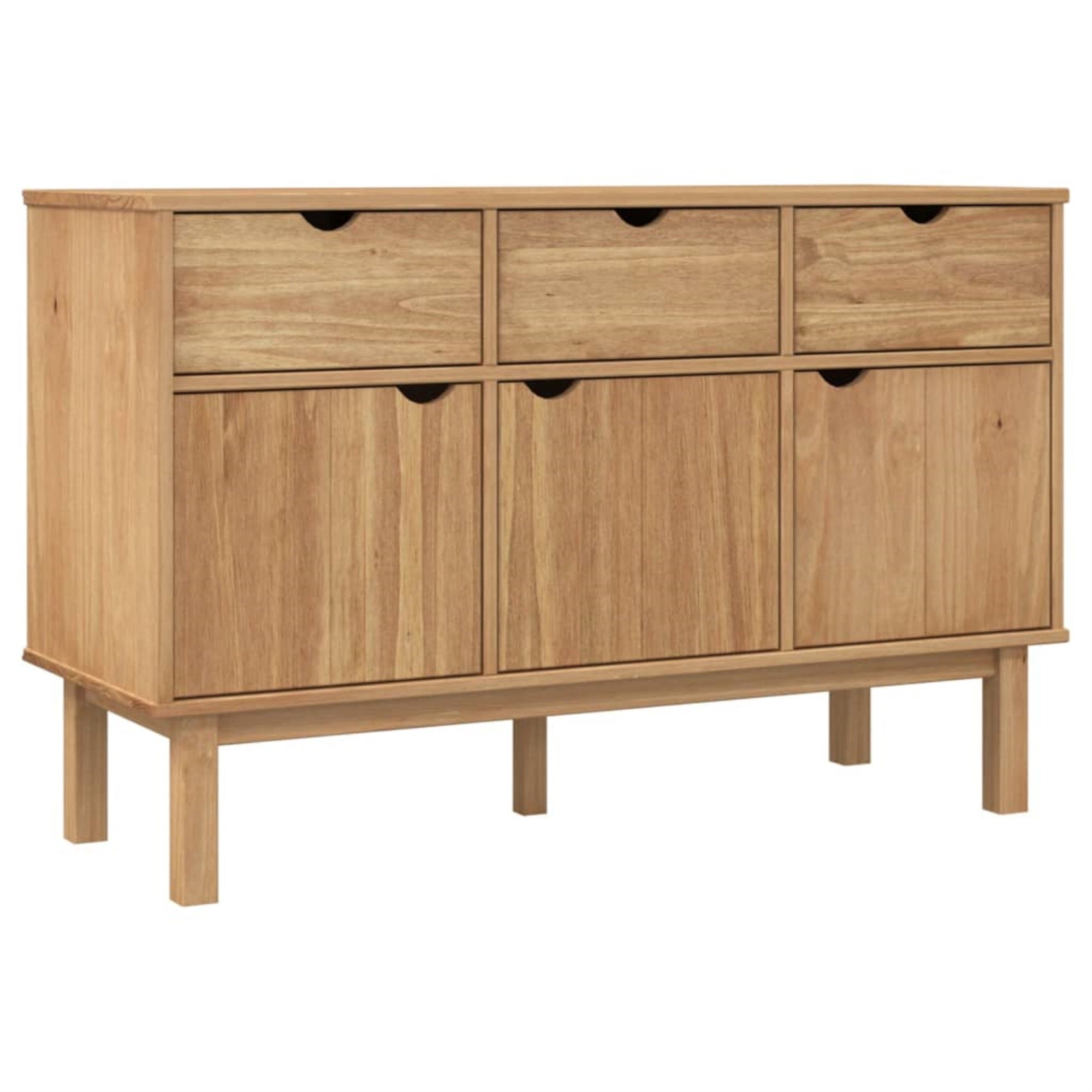 Vidaxl Sideboard Otta 44.9'X16.9'X28.9' Solid Wood Pine