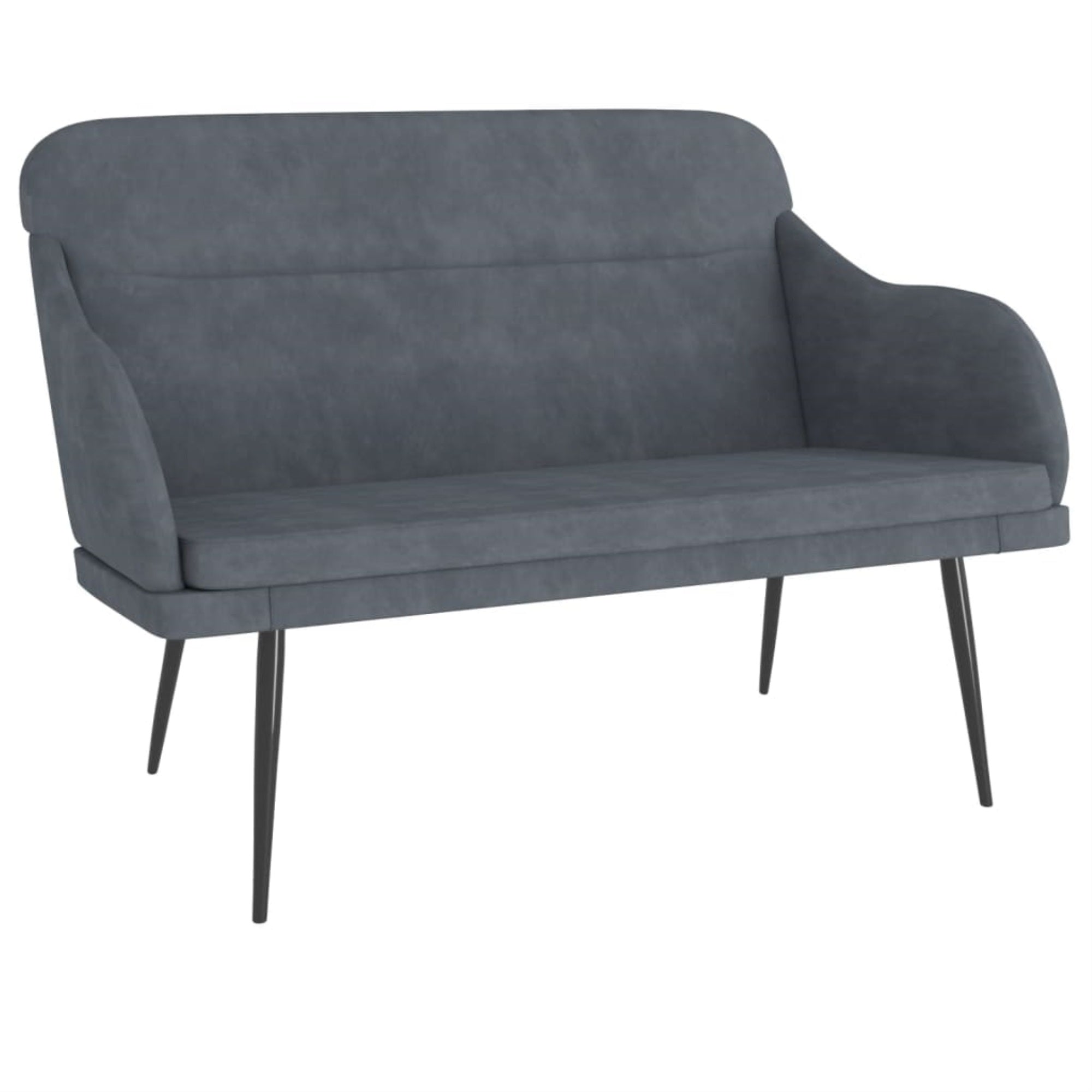 Vidaxl Bench Dark Gray 43.3'X29.9'X31.5' Velvet