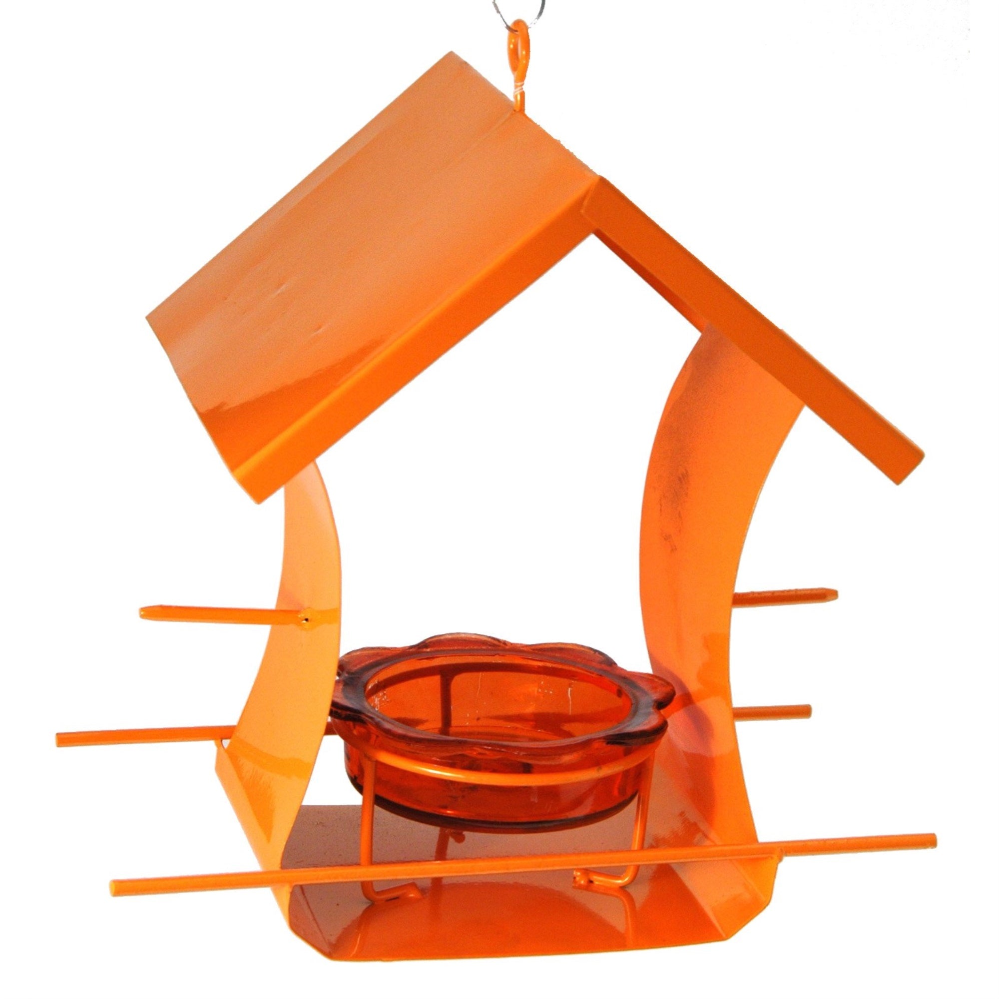 Metal House Oriole Feeder