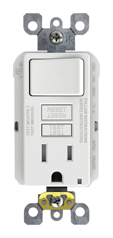 Gfi Swtch&Wlplt Wht 15A (Pack Of 1)