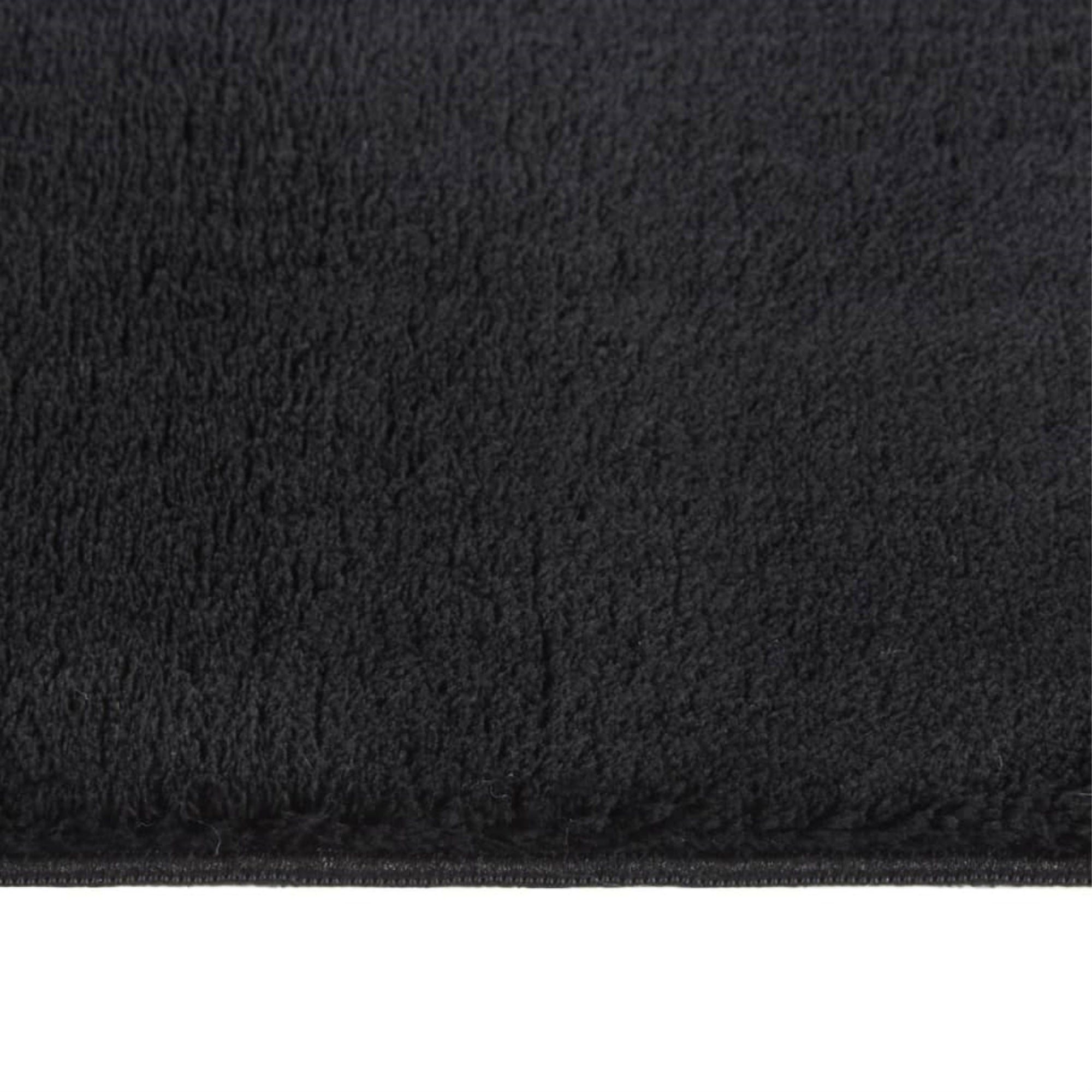 Vidaxl Shaggy Rug Black 8'X10' Polyester