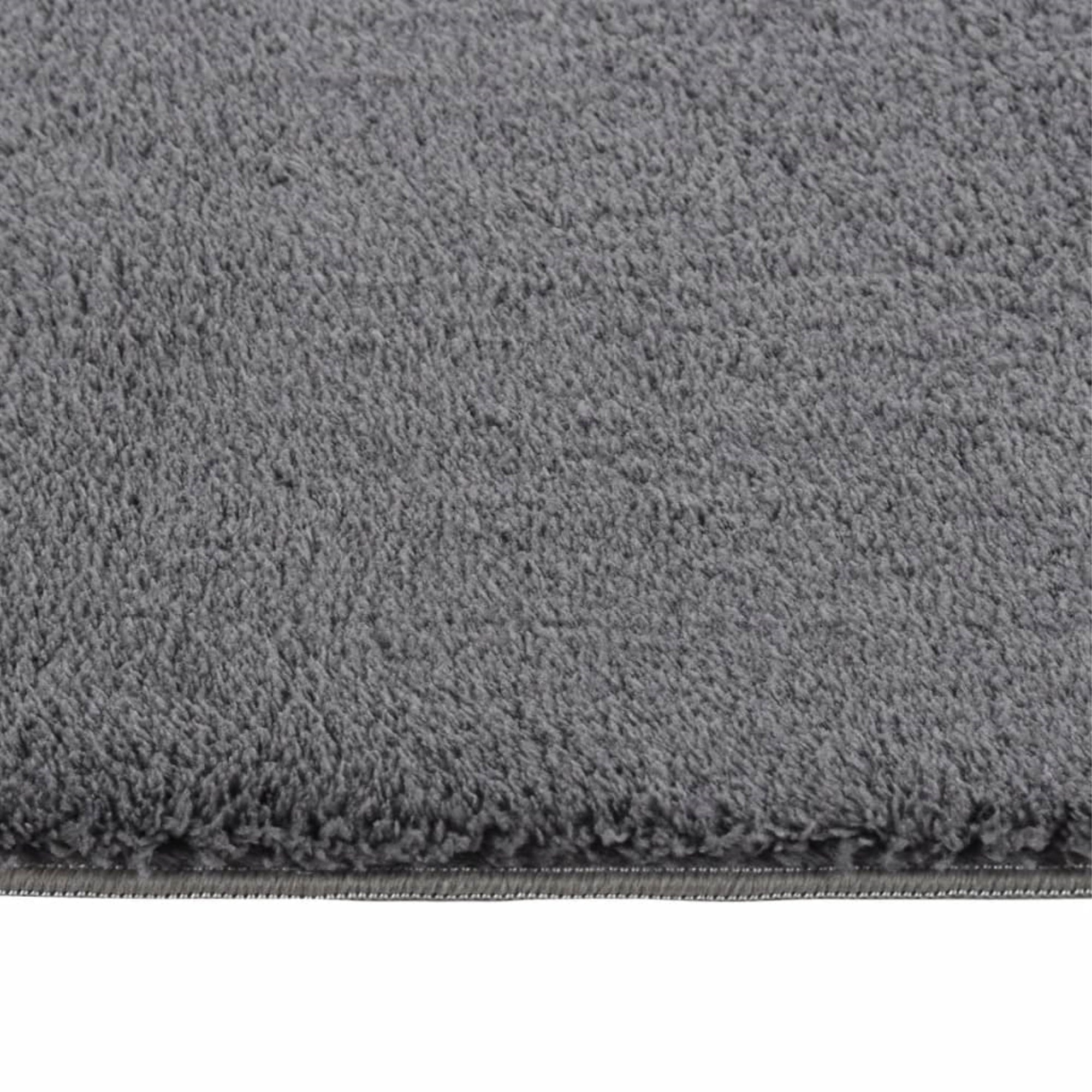 Vidaxl Shaggy Rug Anthracite 7'X9' Polyester