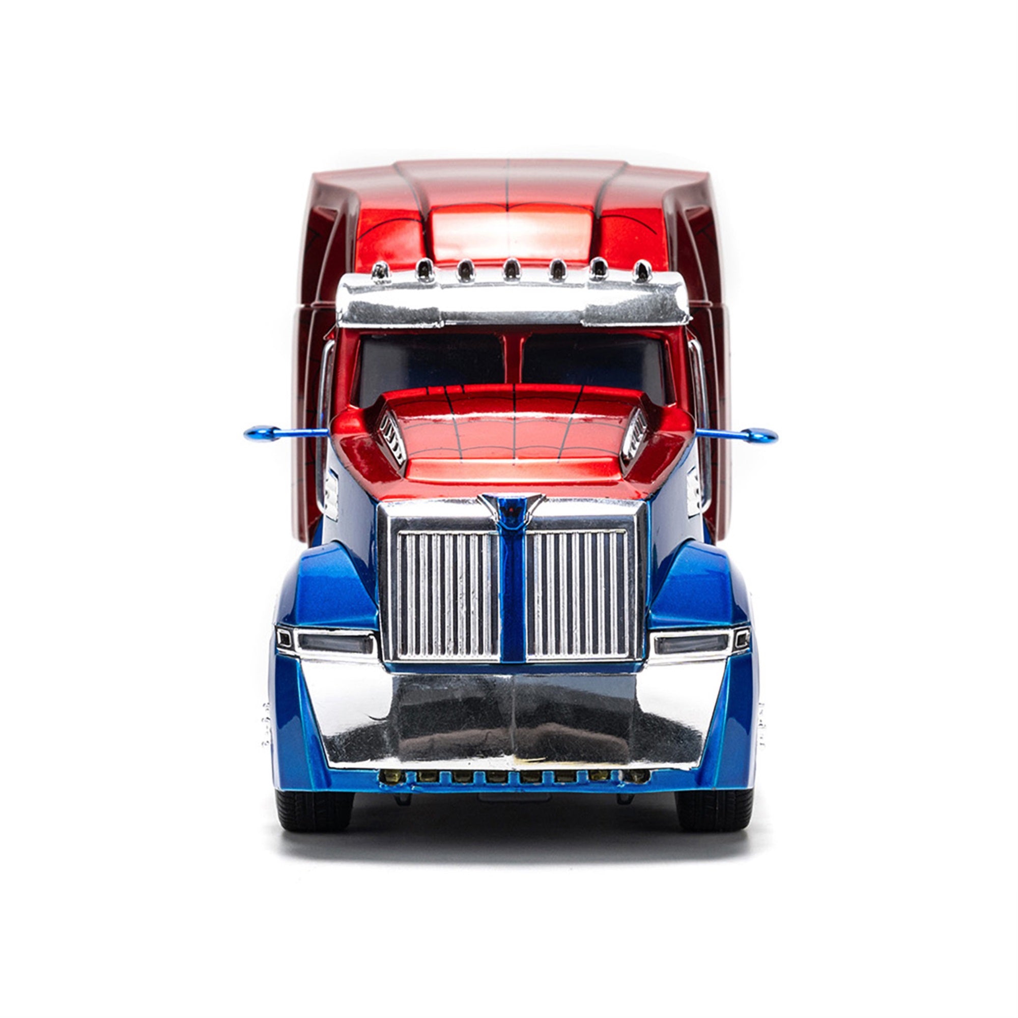 Western Star 57X Truck Tractor 'Spider-Man' Blue And Red Metallic 'Hollywood Rides' Series 1/24 Diecast Model By Jada