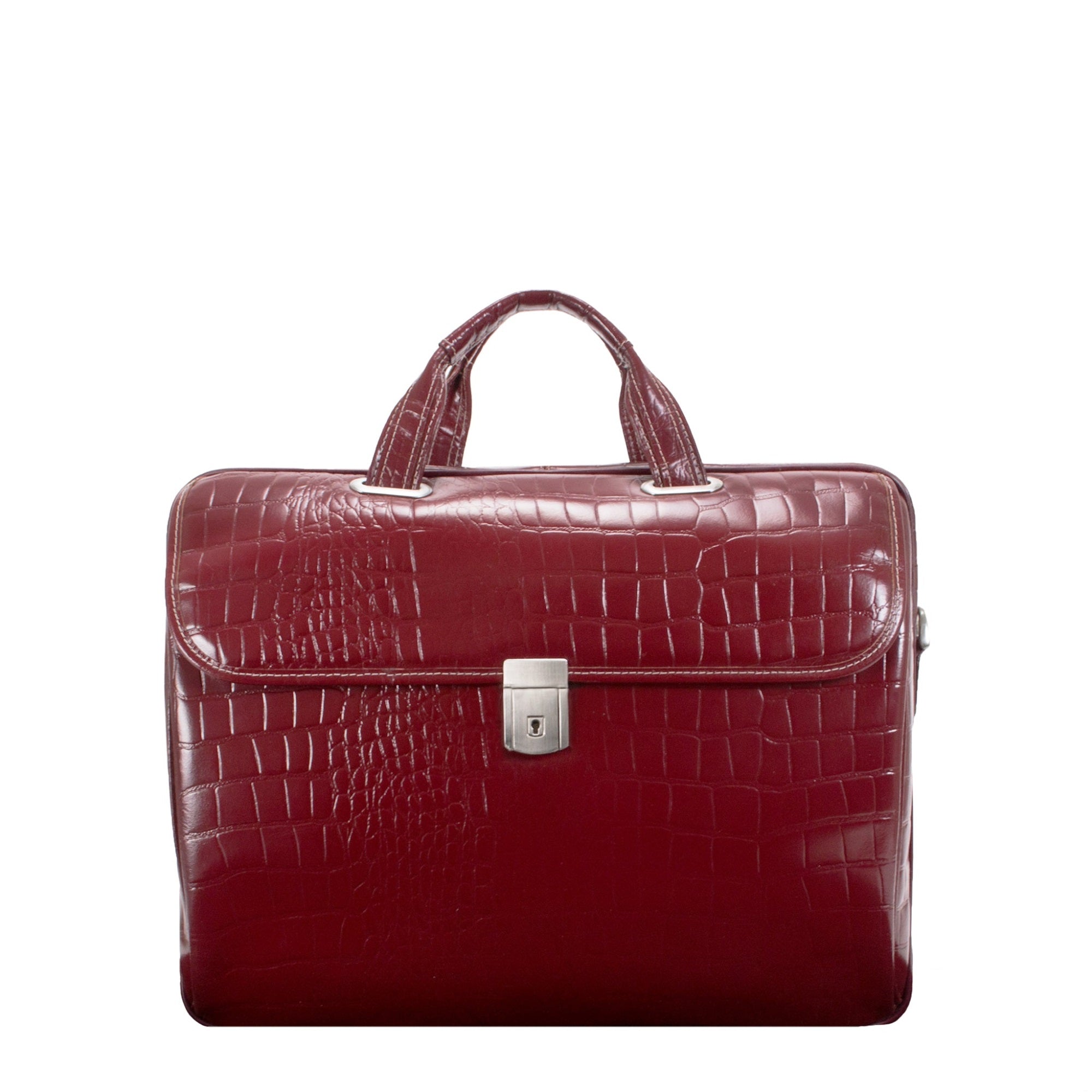 Monterosso | Servano | 13 Leather Tablet Briefcase - Red