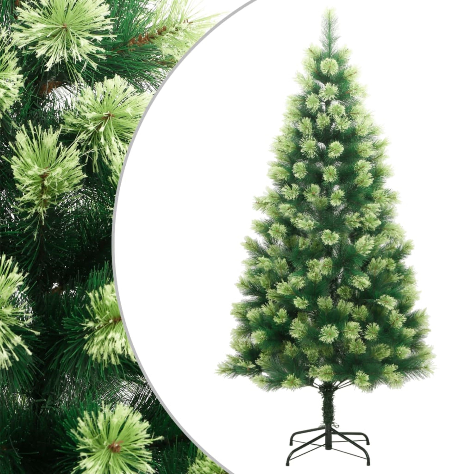 Vidaxl Artificial Hinged Christmas Tree With Stand 59.1'