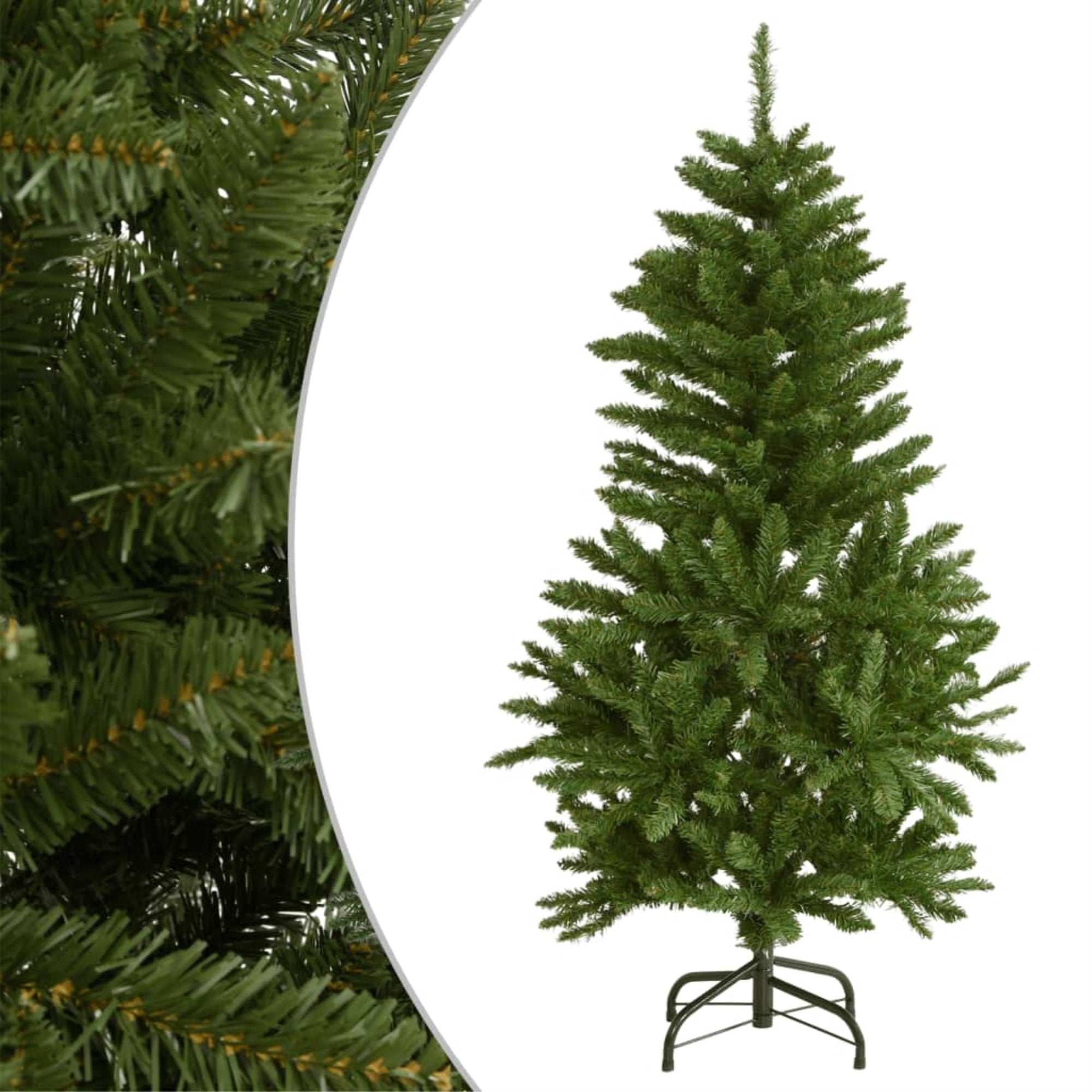 Vidaxl Artificial Hinged Christmas Tree With Stand Green 59.1'