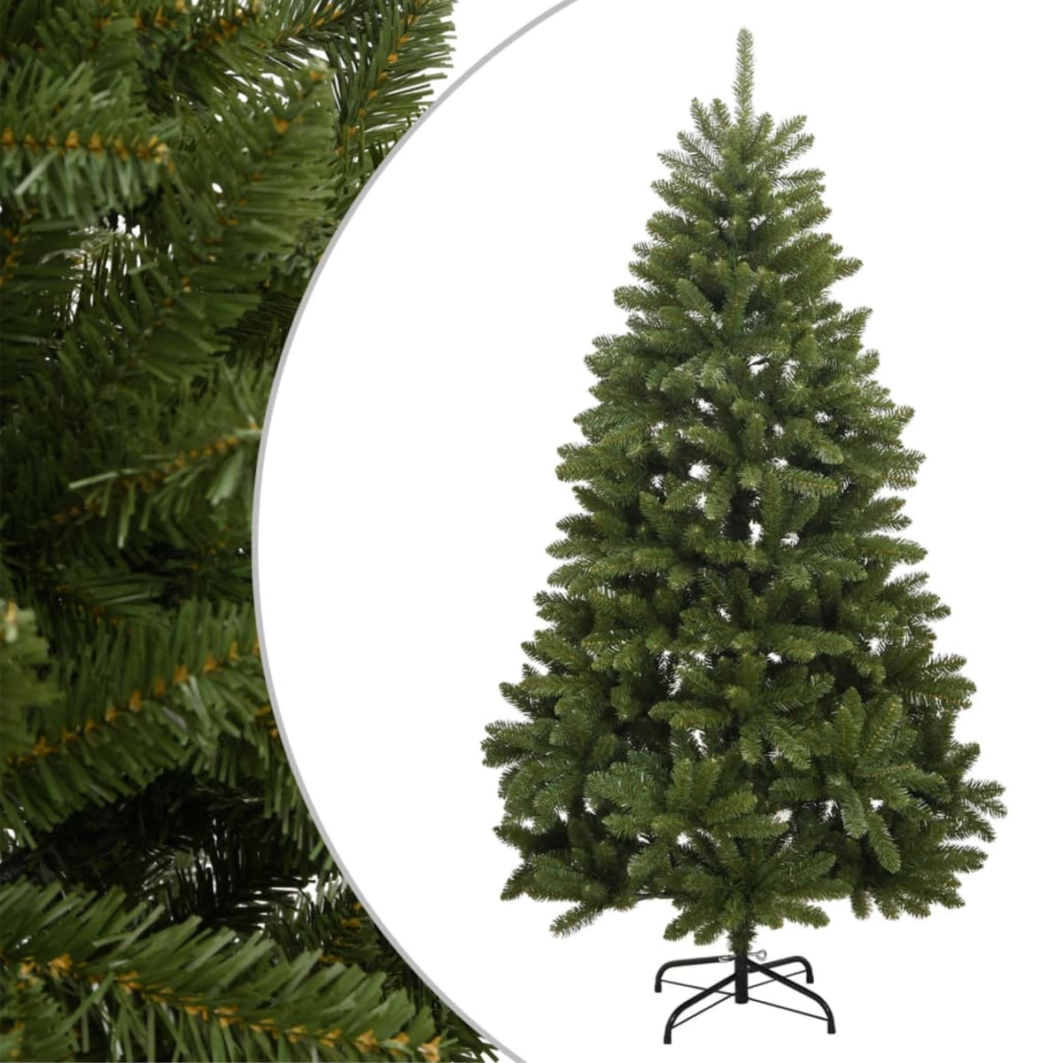 Vidaxl Artificial Hinged Christmas Tree With Stand Green 94.5'