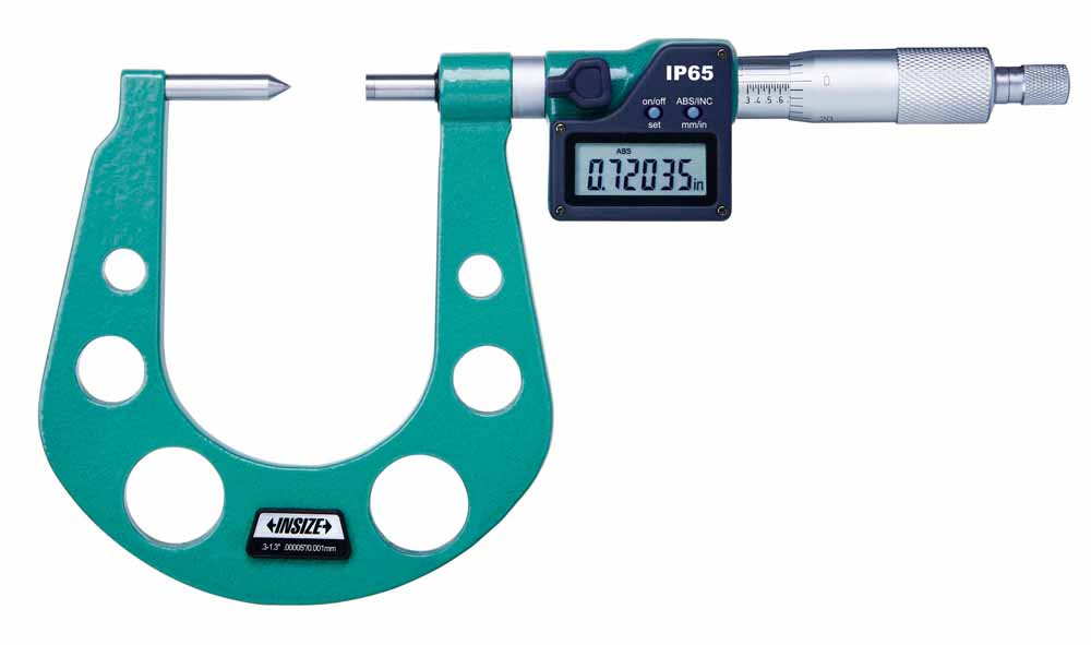 3588-33E Electronic Disk Brake Micrometer, .3-1.3/7.6-33Mm