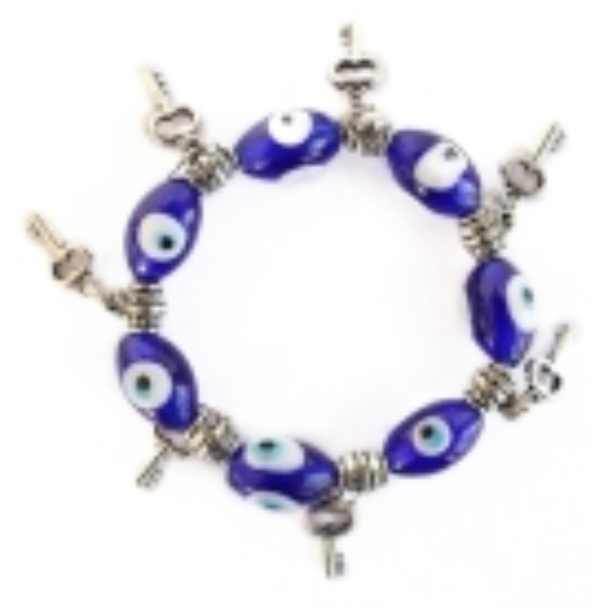 Evil Eye Bracelet with Keys