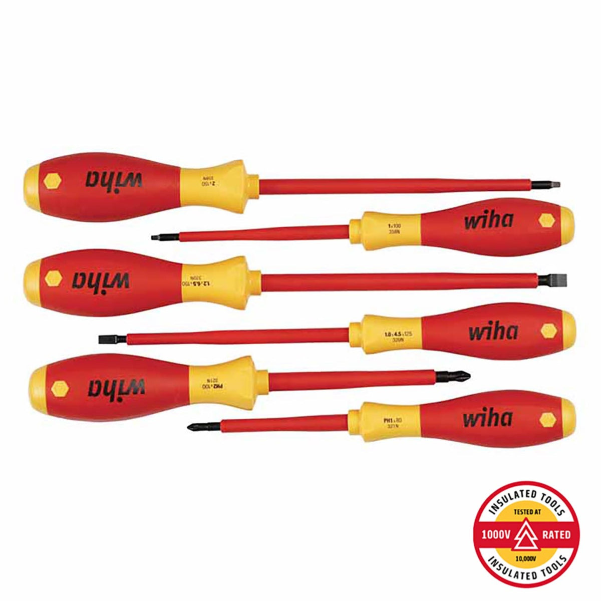 Wiha Insulated Softfinish Screwdriver Set (6 Piece Set)