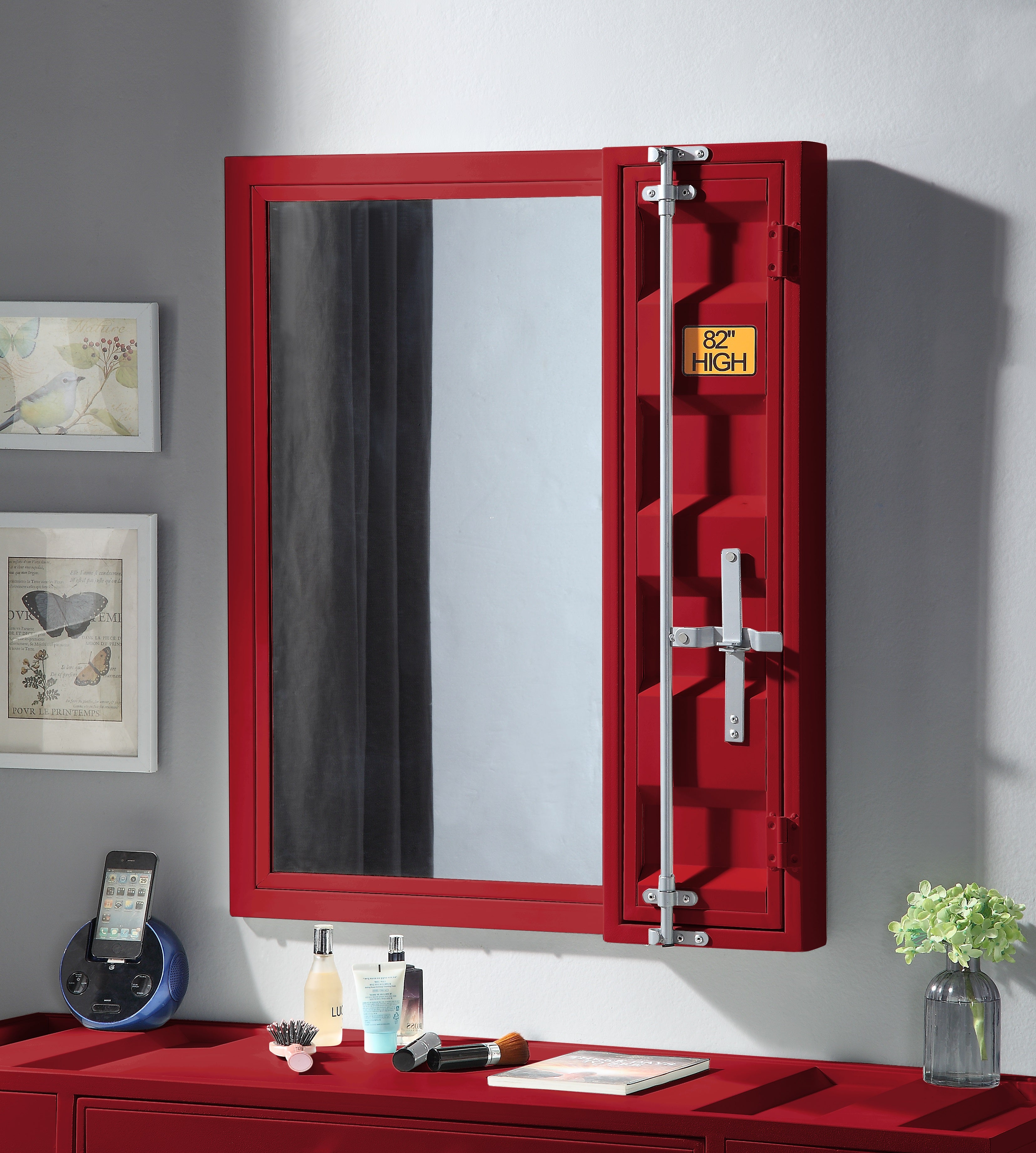 Vanity Mirror - Red Tianjin