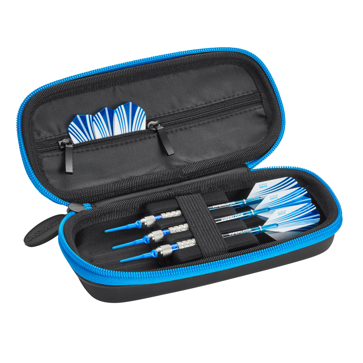 Casemaster Warden Dart Case With Blue Zipper
