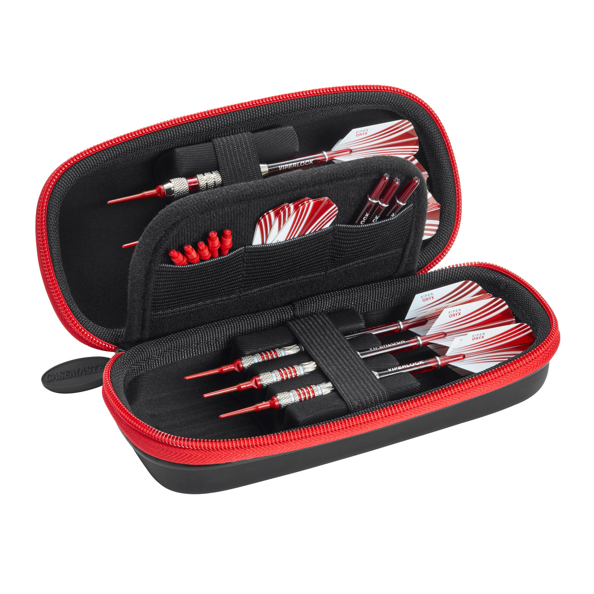 Casemaster Sentry Dart Case With Red Zipper
