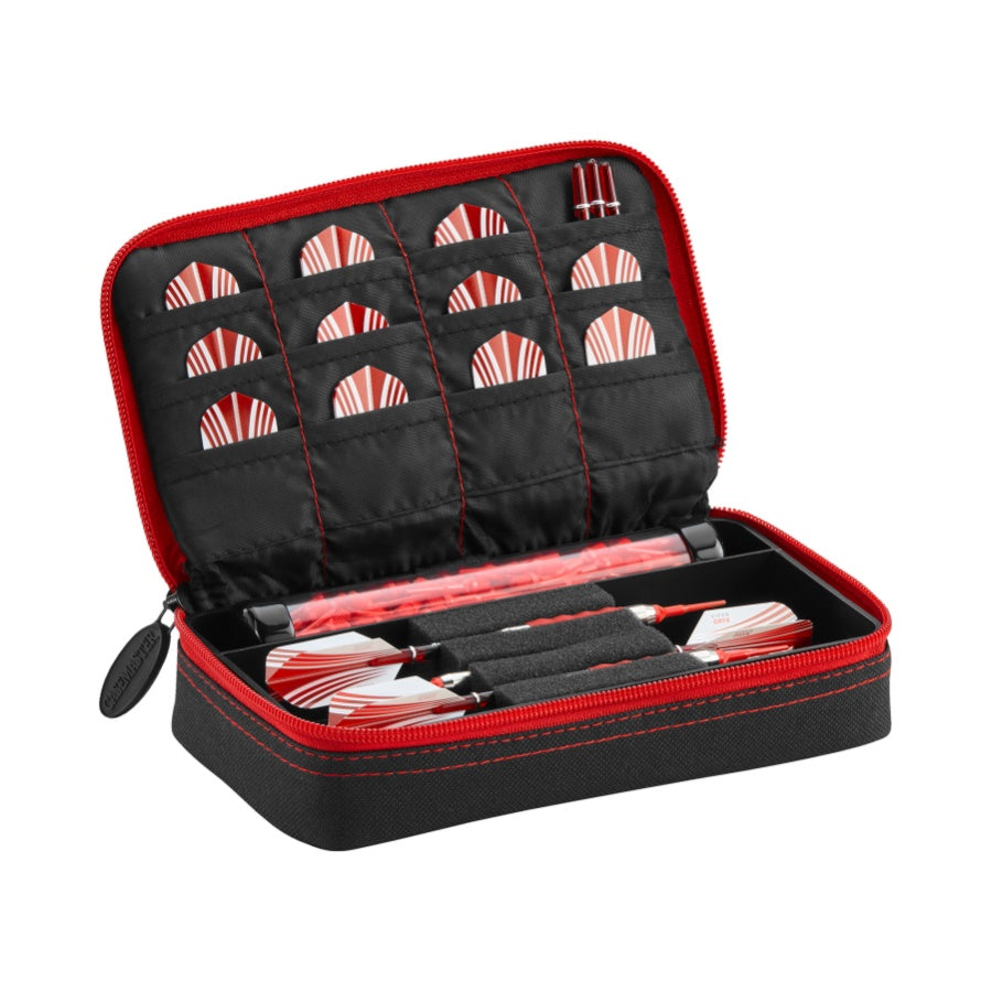 Casemaster Plazma Dart Case Black With Ruby Zipper