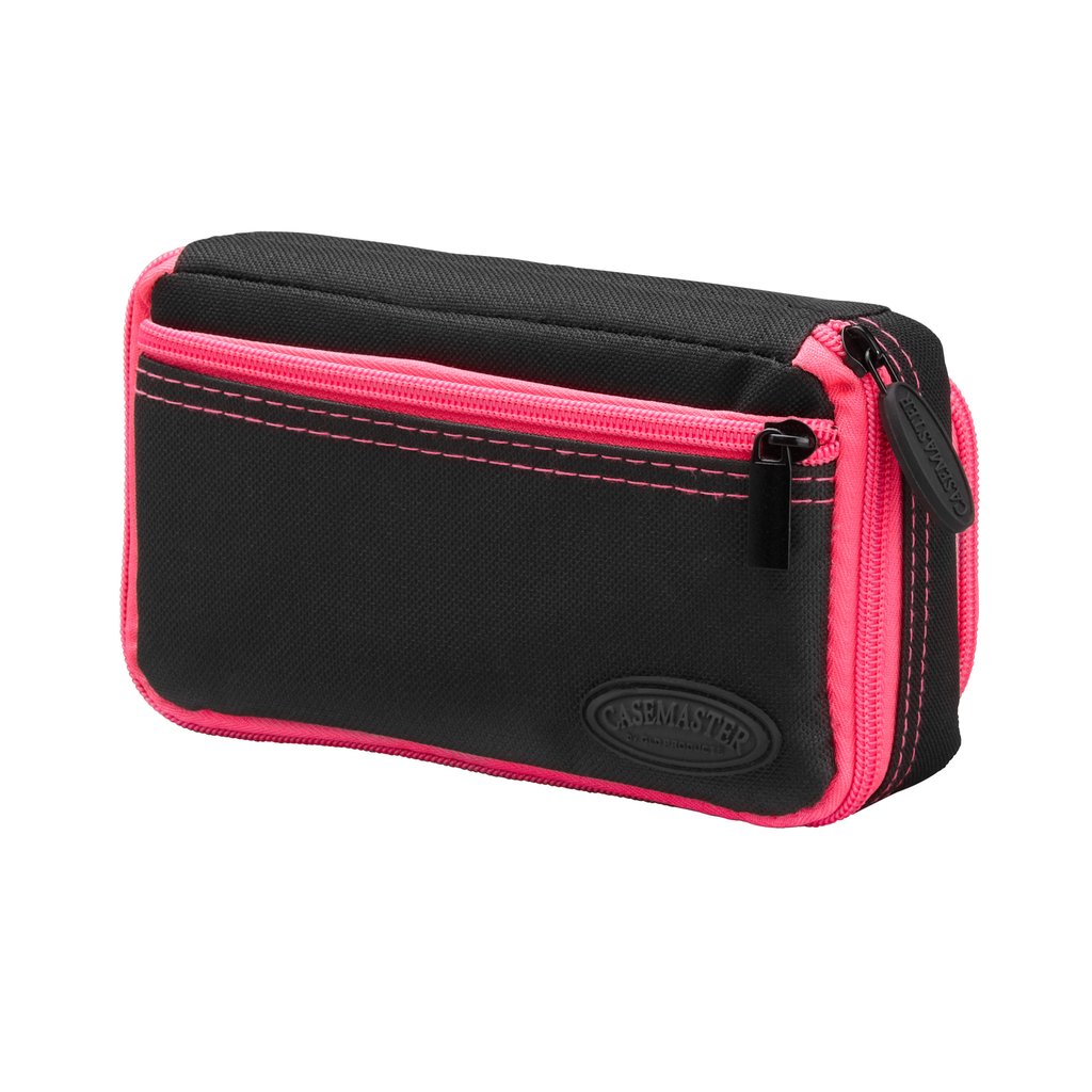 Casemaster Plazma Plus Black With Pink Trim Dart Case And Phone Pocket