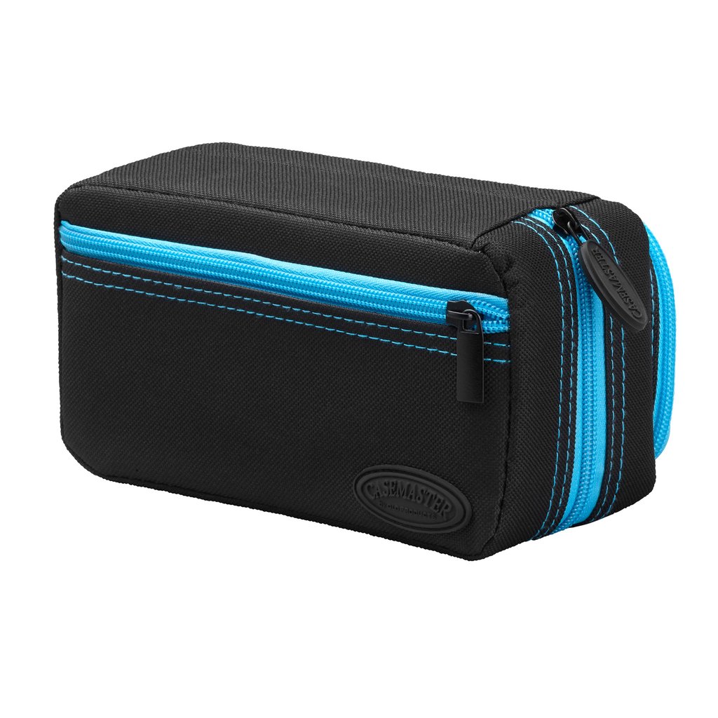 Casemaster Plazma Pro Black With Blue Trim Dart Case And Phone Pocket