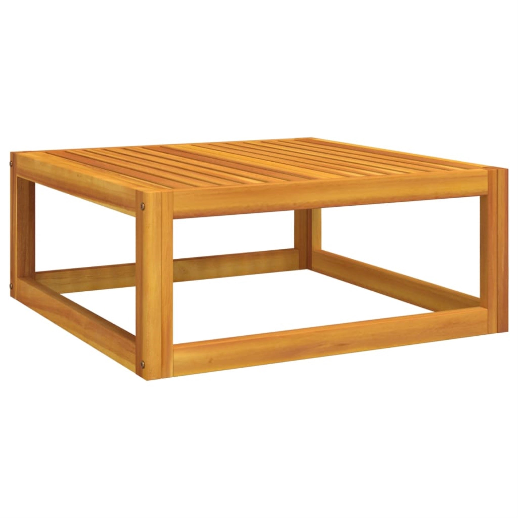 Vidaxl Coffee Table 26.8'X26.8'X11.4' Solid Acacia Wood