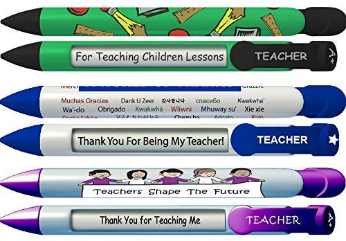 Greeting Pen Teacher Appreciation Trio Rotating Message 6 Pen Set (36076)