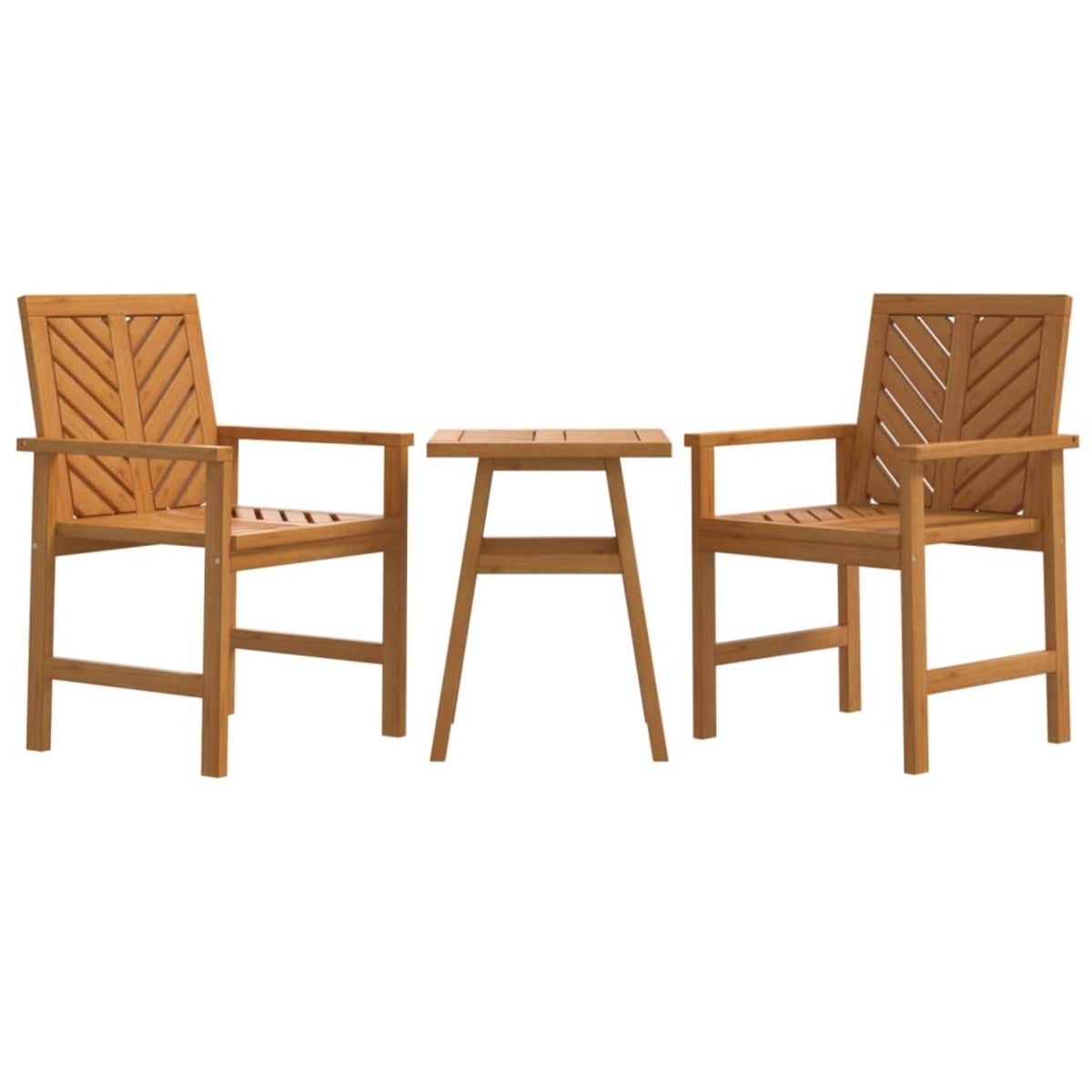 Vidaxl 3 Piece Patio Lounge Set Solid Wood Acacia