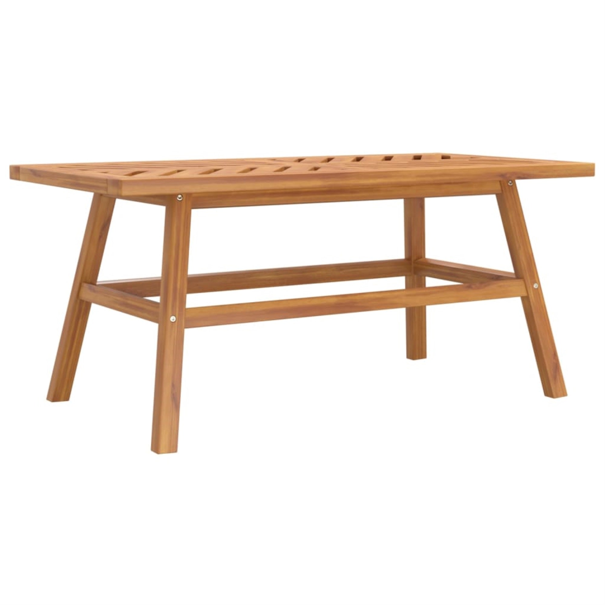 Vidaxl Coffee Table 39.4'X19.7'X17.7' Solid Wood Acacia